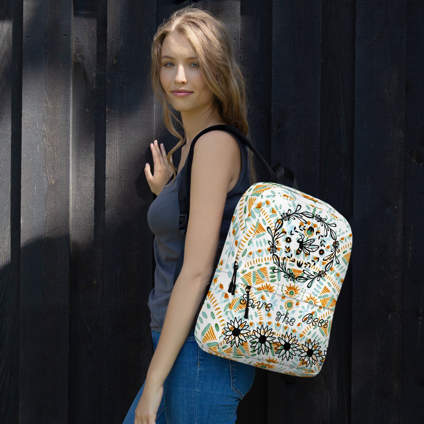 Enviornmental Save the Bees Backpack