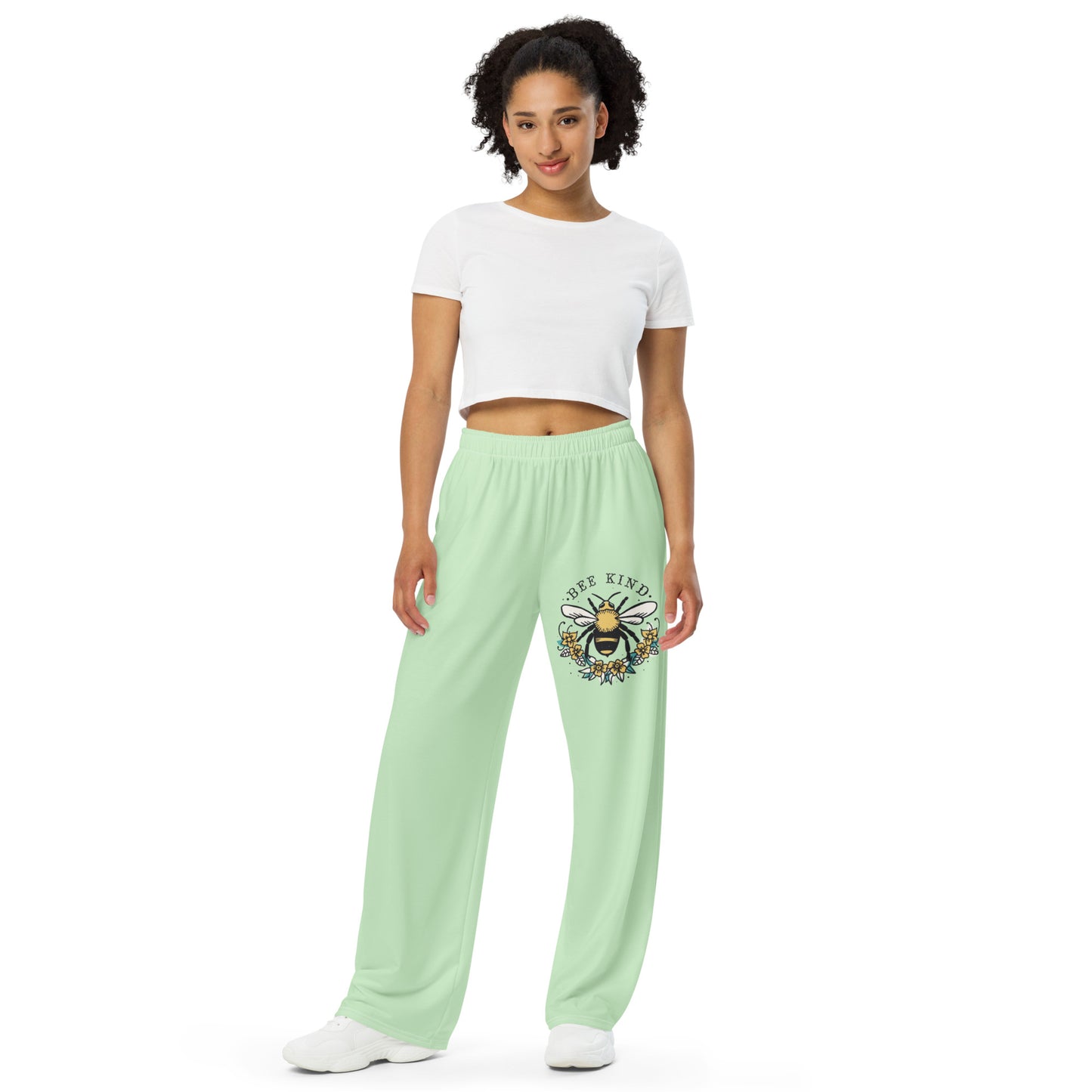 All-over print unisex wide-leg pants