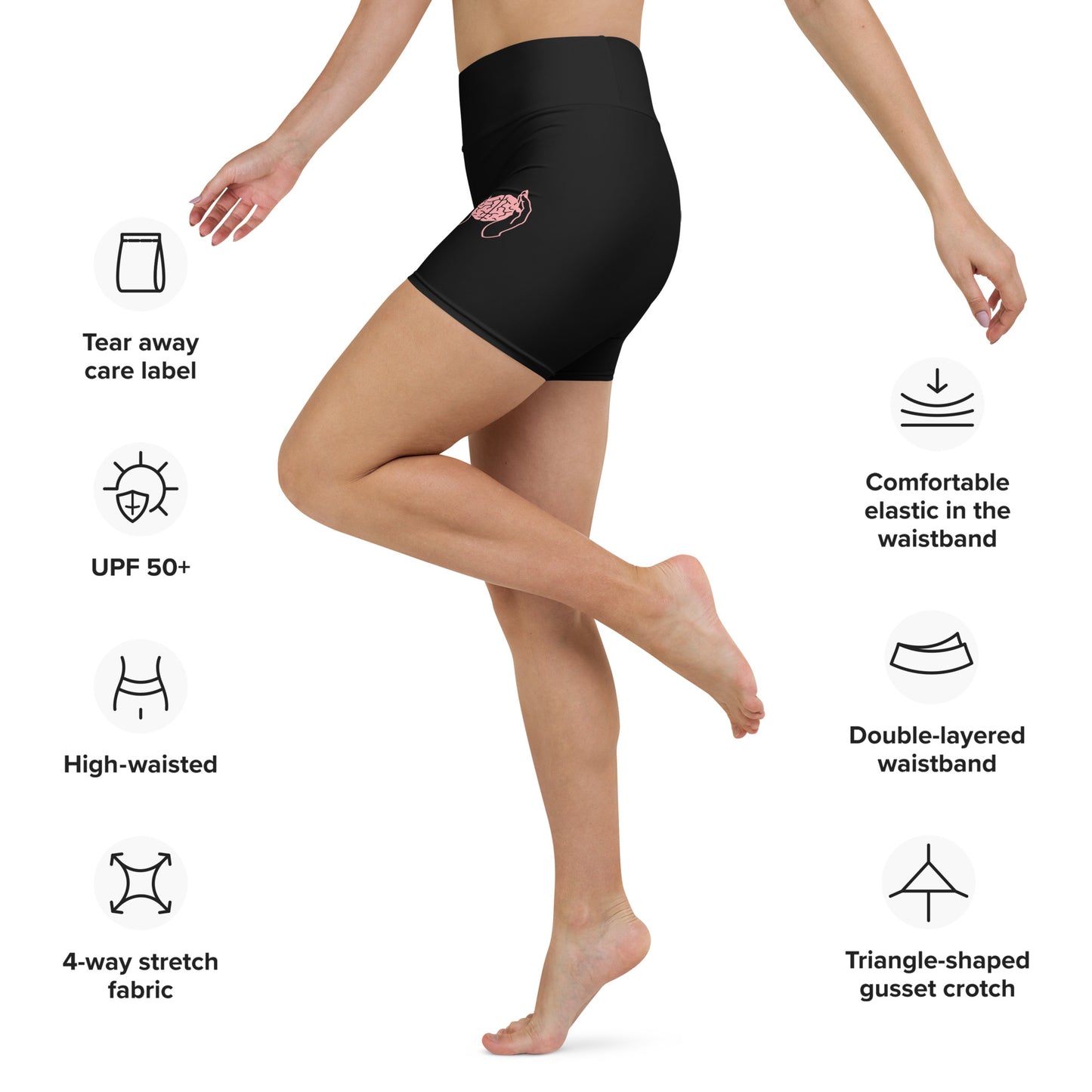 Mental Health Awareness Yoga Shorts