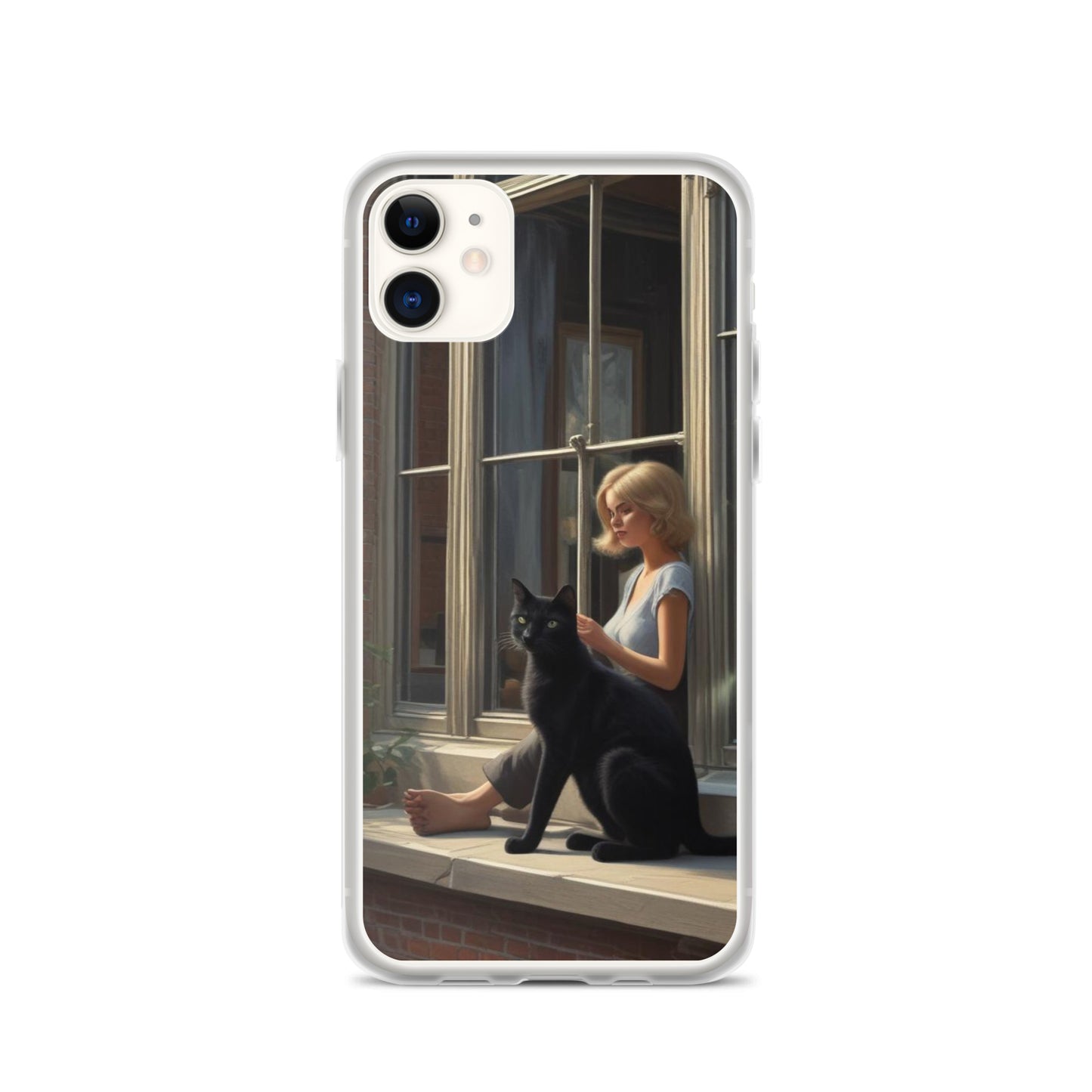 Black Cat Clear Case for iPhone®
