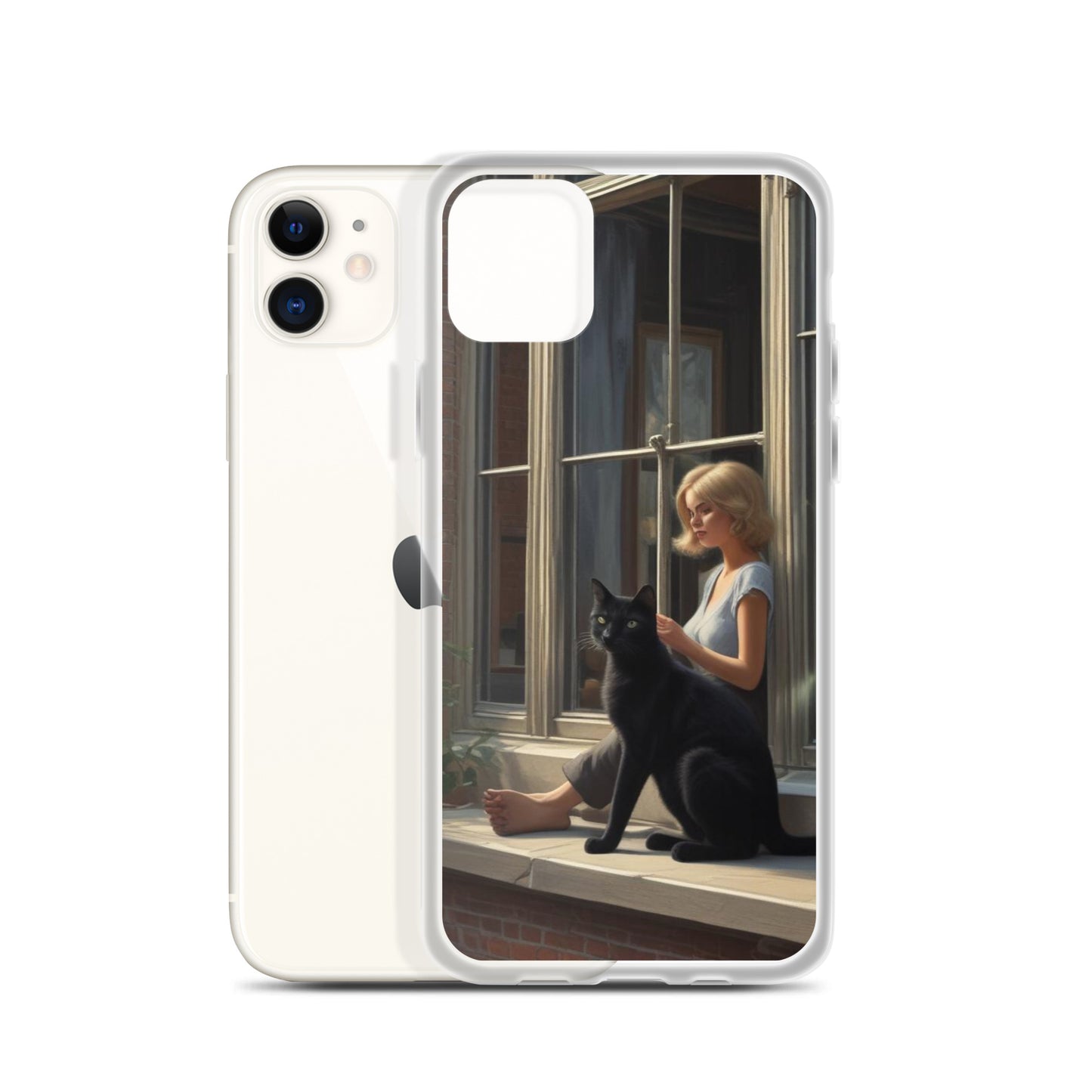 Black Cat Clear Case for iPhone®