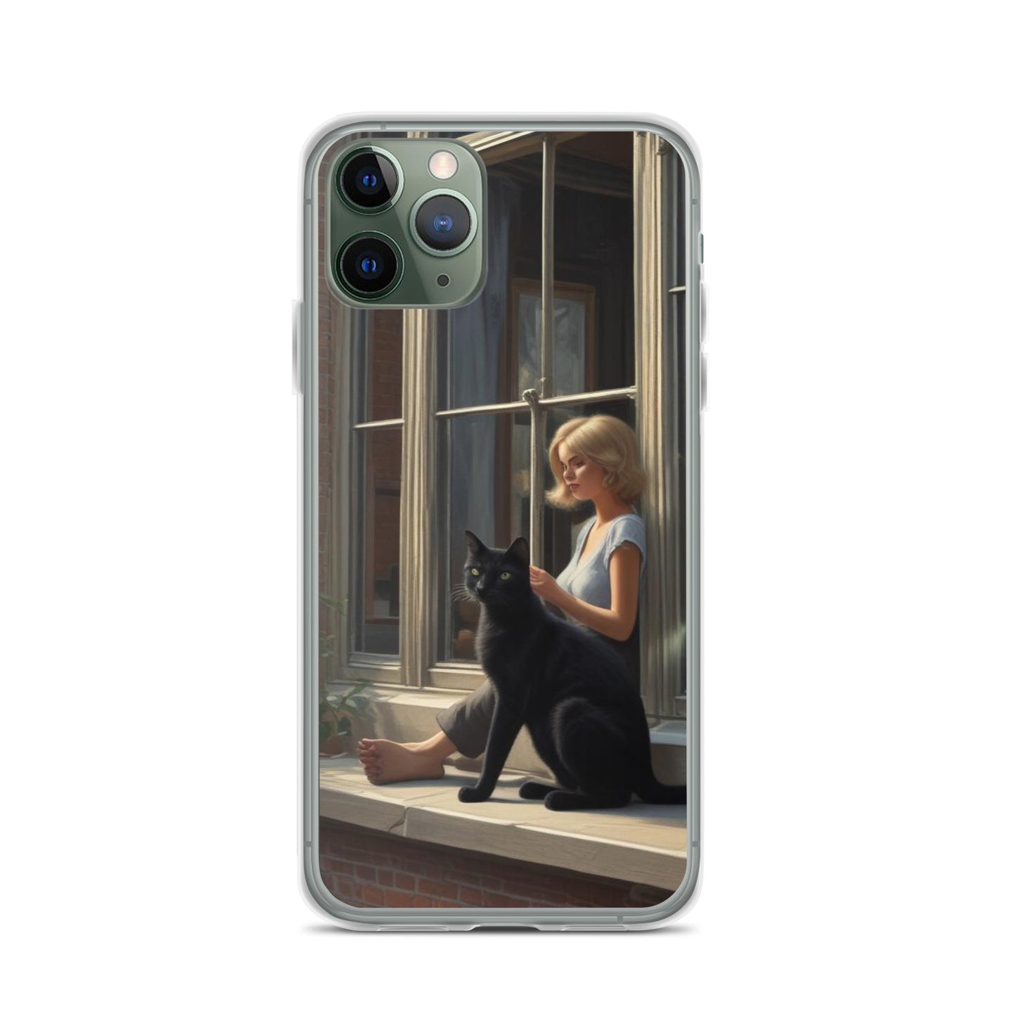 Black Cat Clear Case for iPhone®