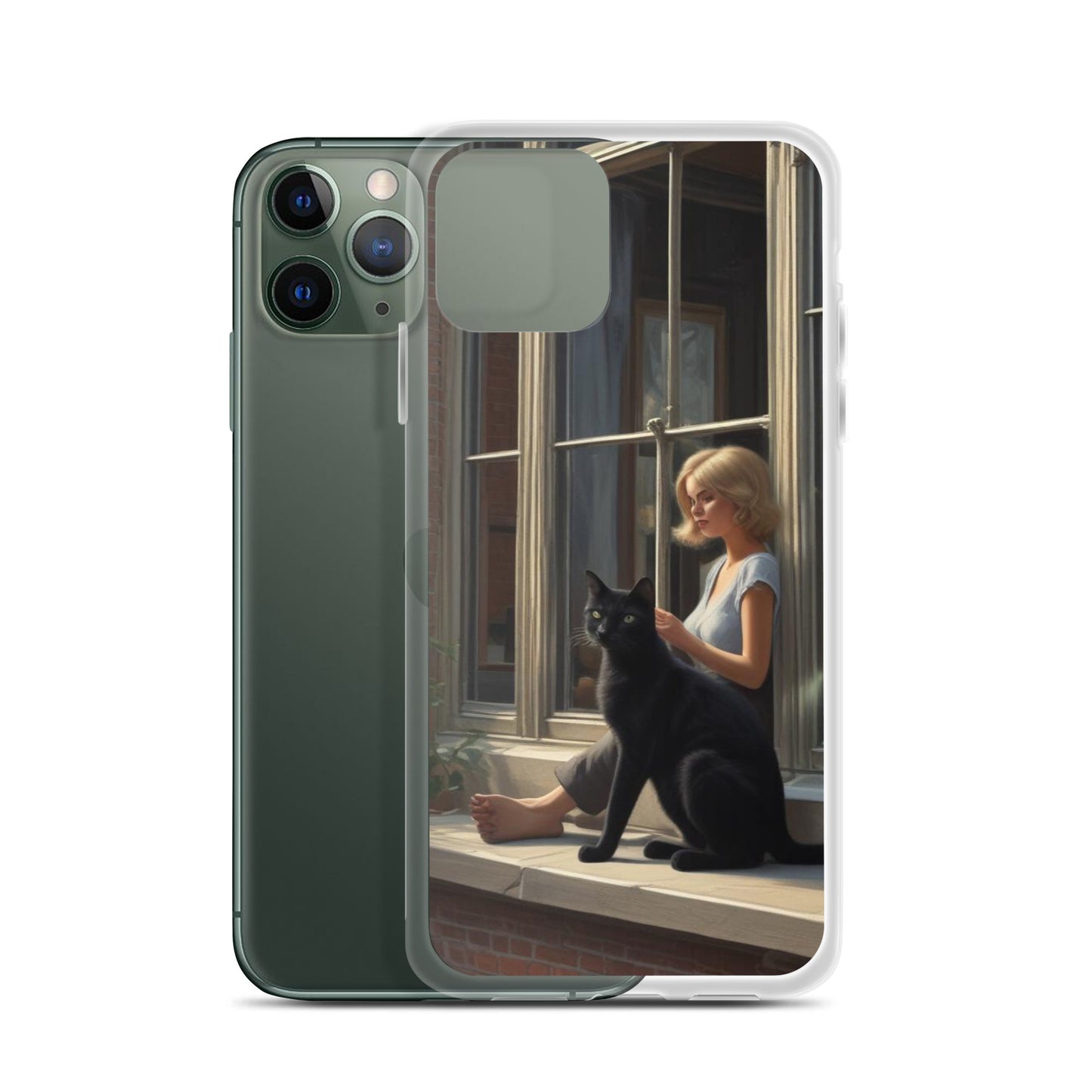 Black Cat Clear Case for iPhone®