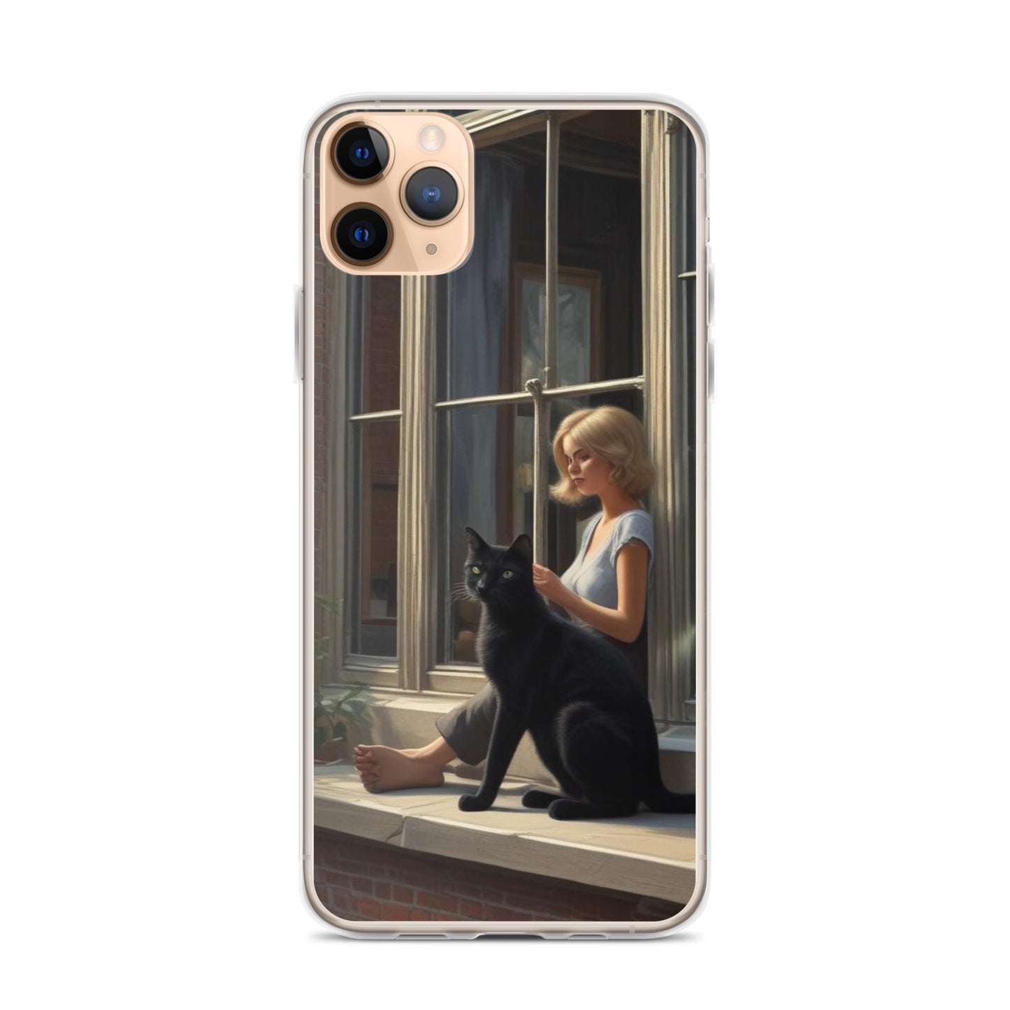 Black Cat Clear Case for iPhone®