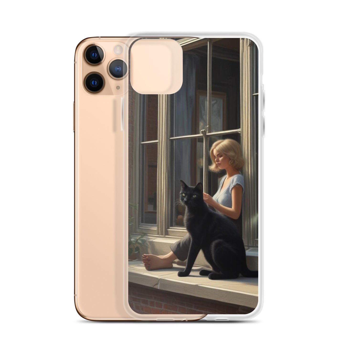 Black Cat Clear Case for iPhone®