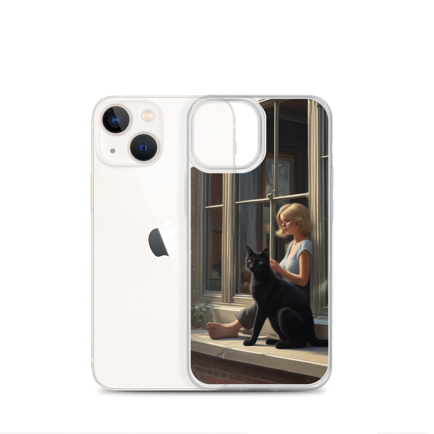 Black Cat Clear Case for iPhone®