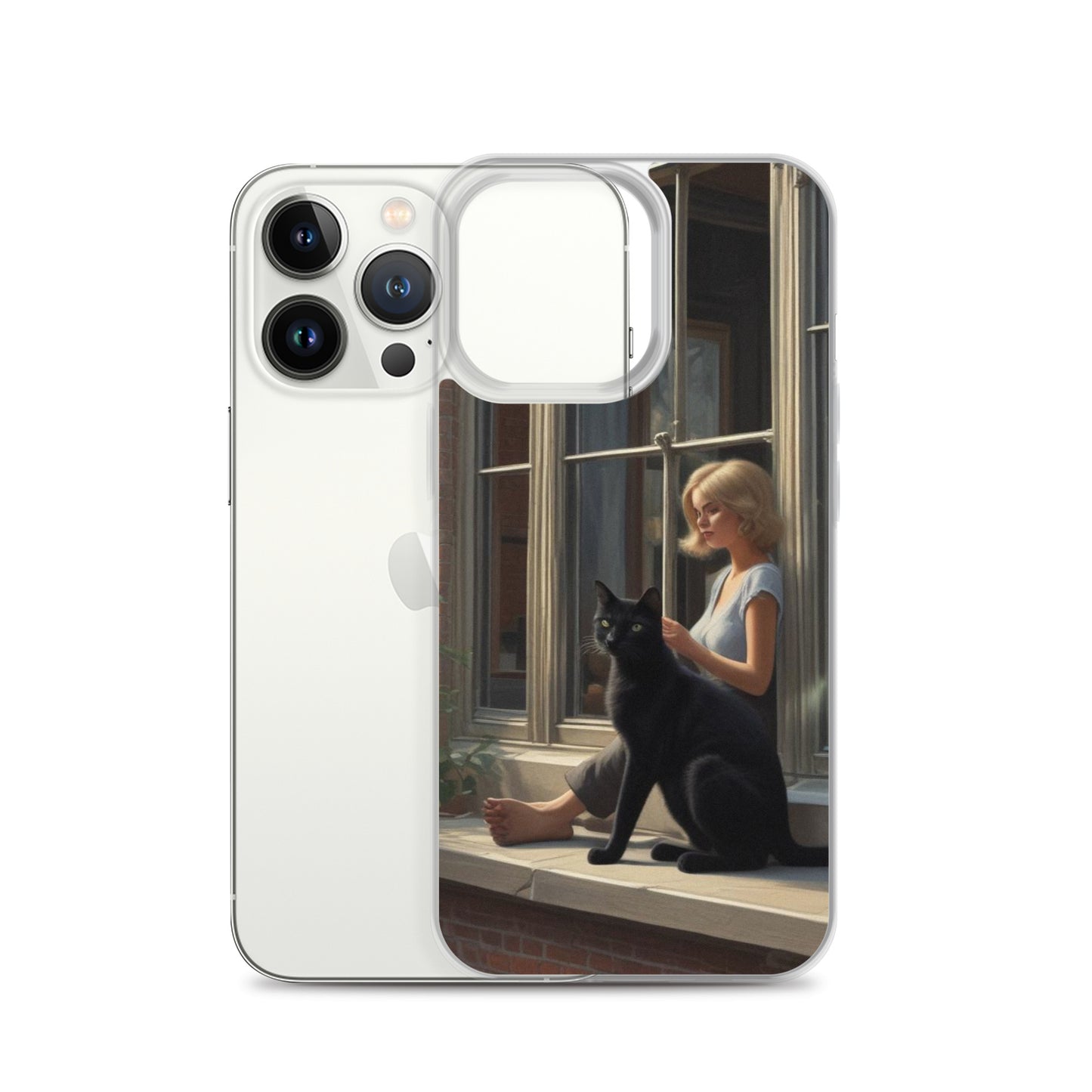 Black Cat Clear Case for iPhone®