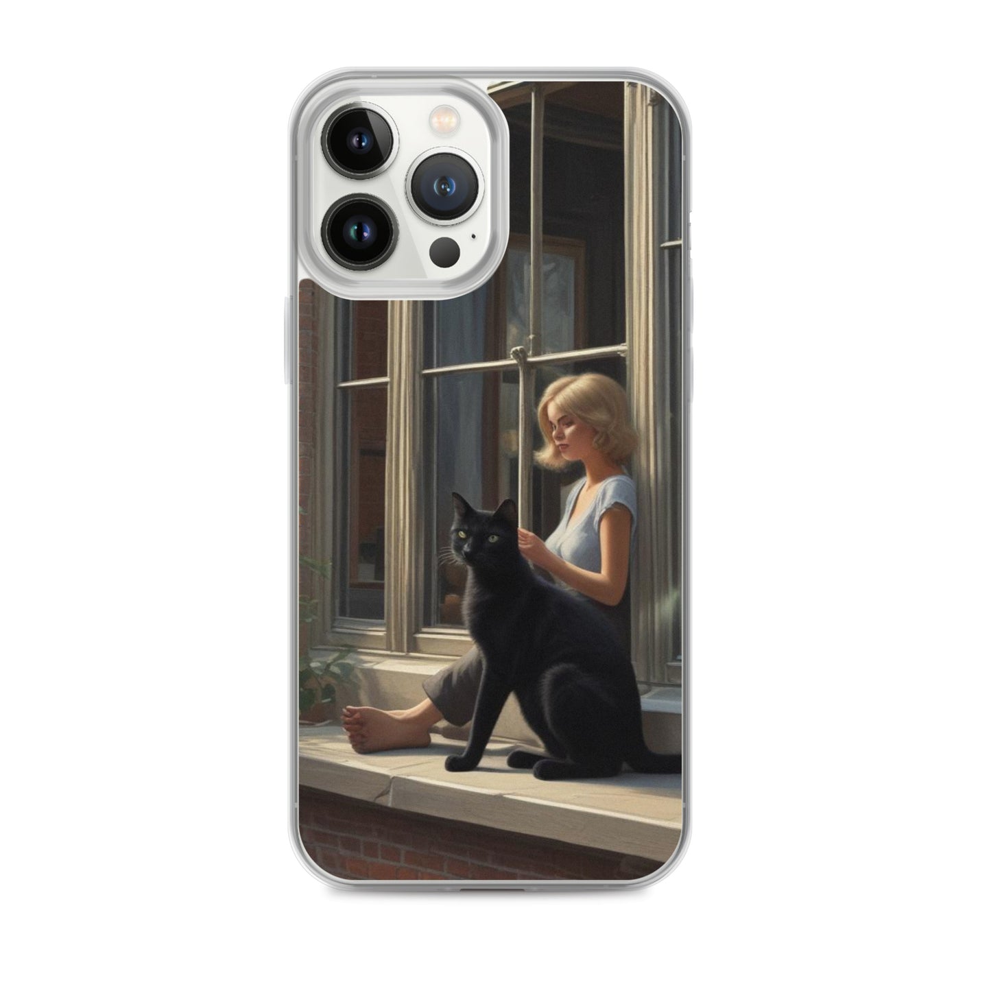 Black Cat Clear Case for iPhone®