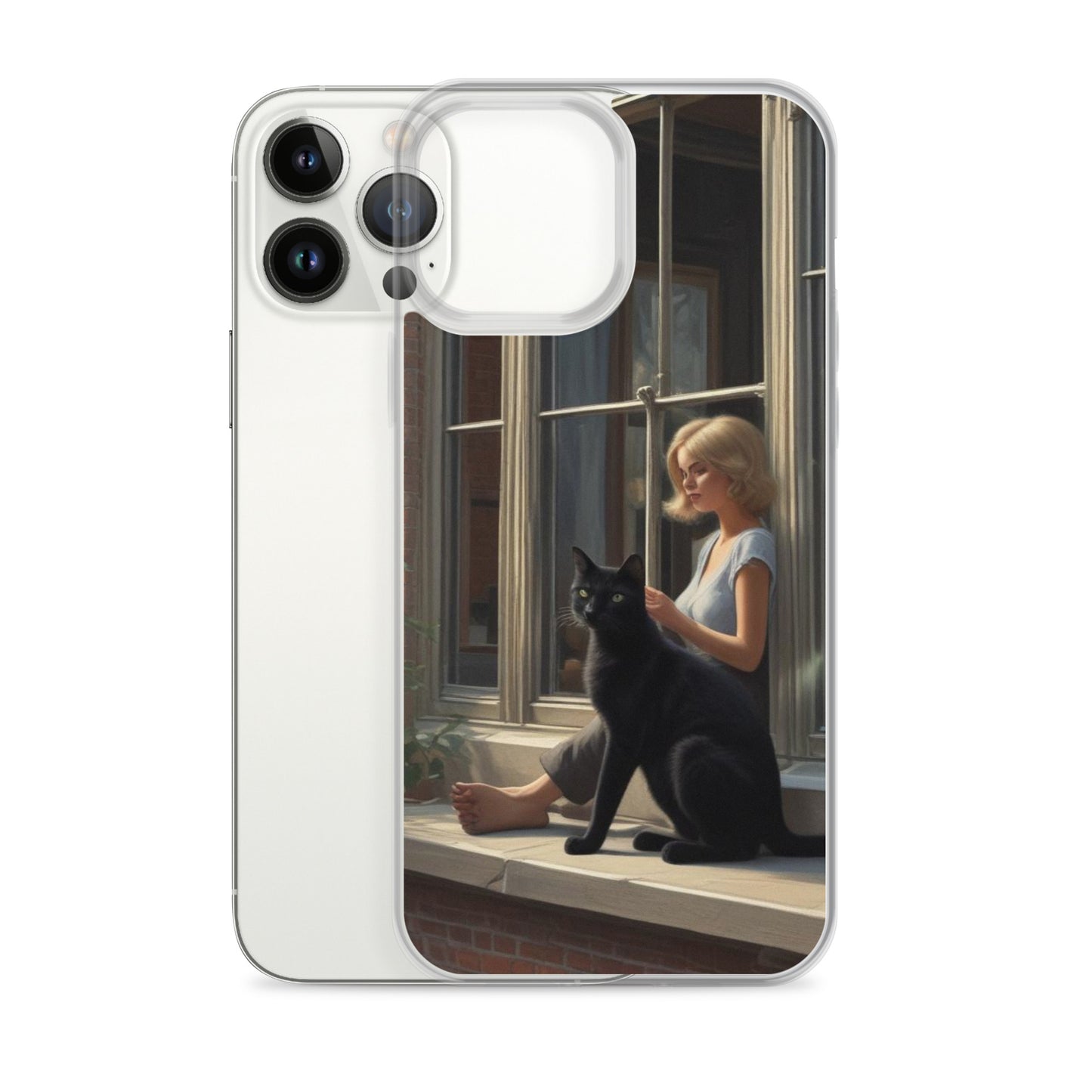Black Cat Clear Case for iPhone®