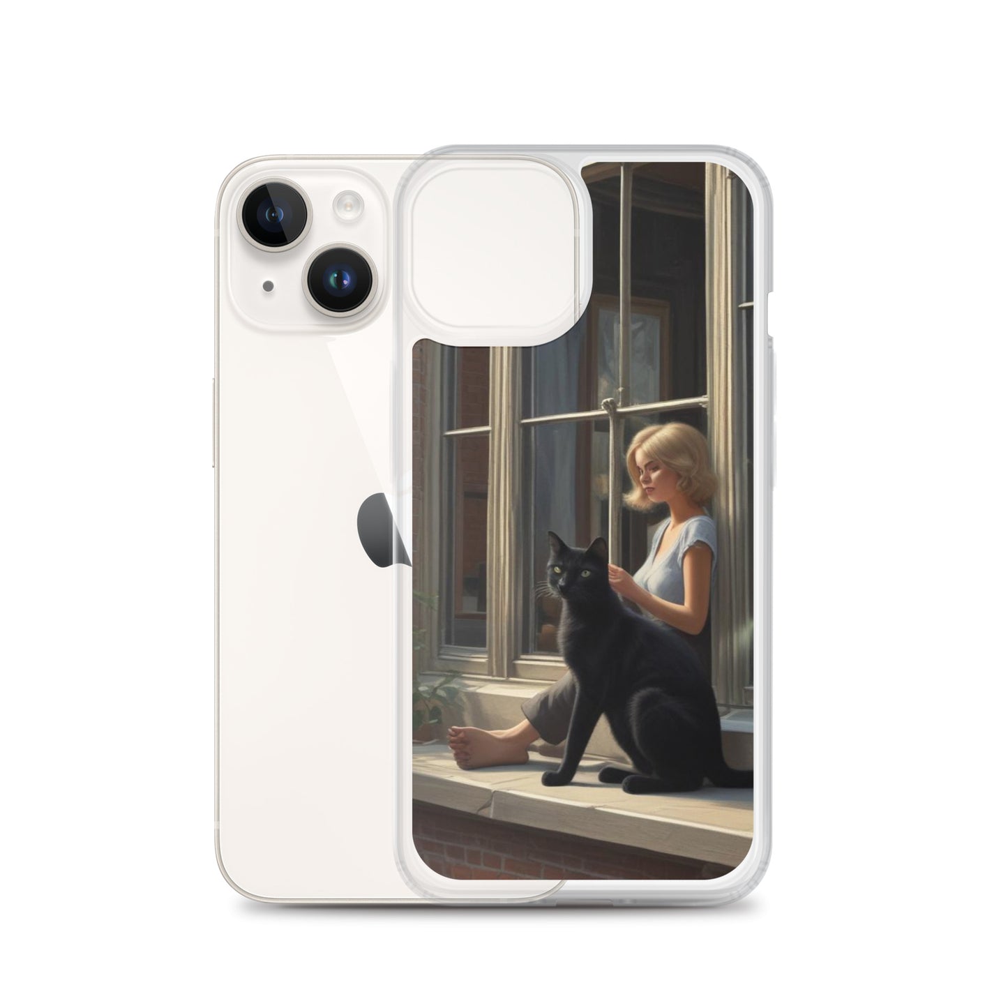 Black Cat Clear Case for iPhone®