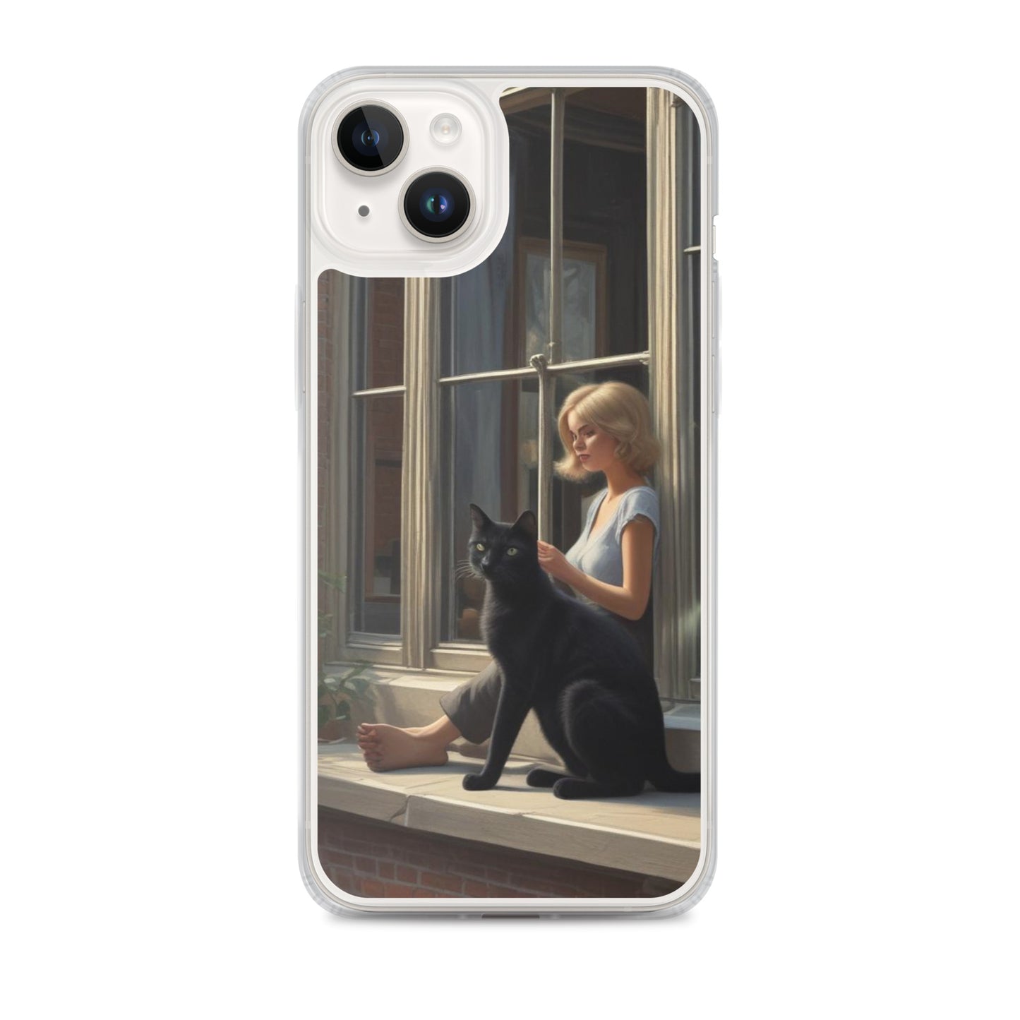 Black Cat Clear Case for iPhone®