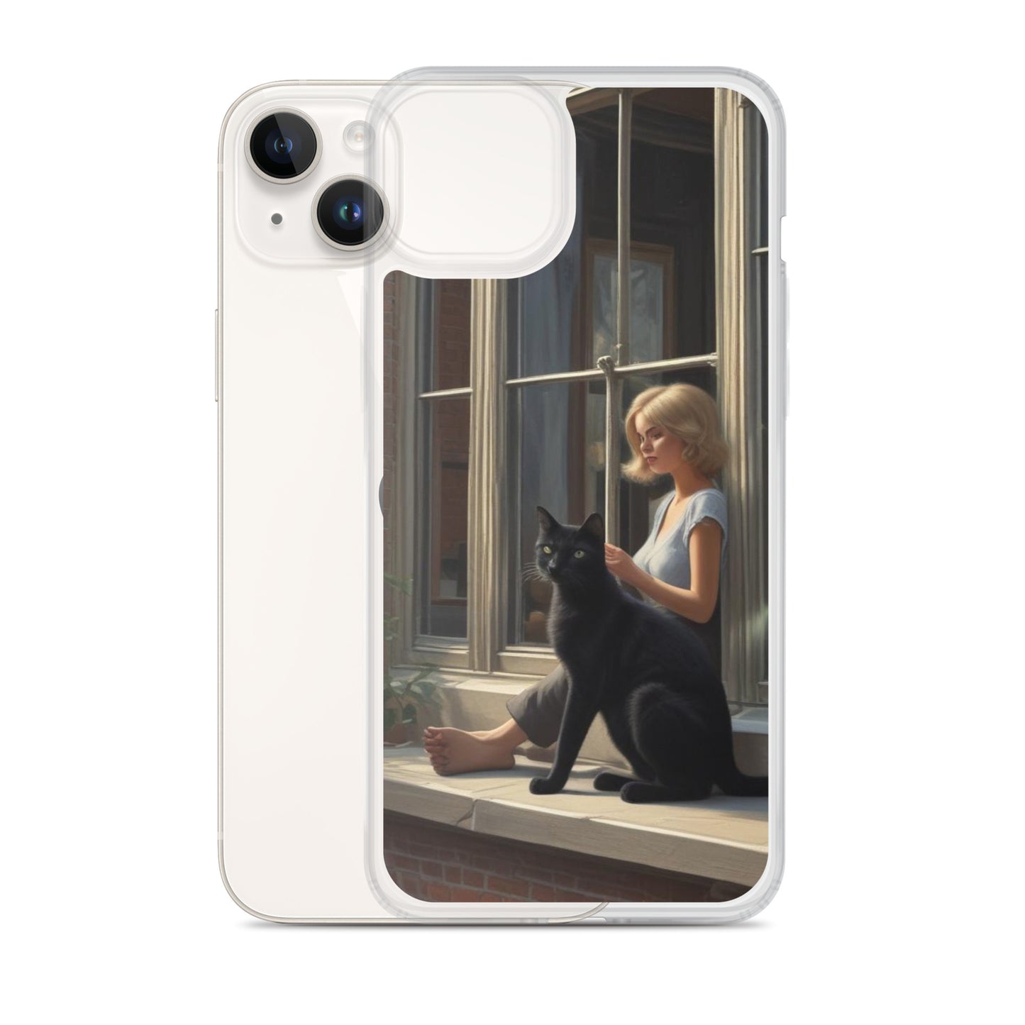 Black Cat Clear Case for iPhone®