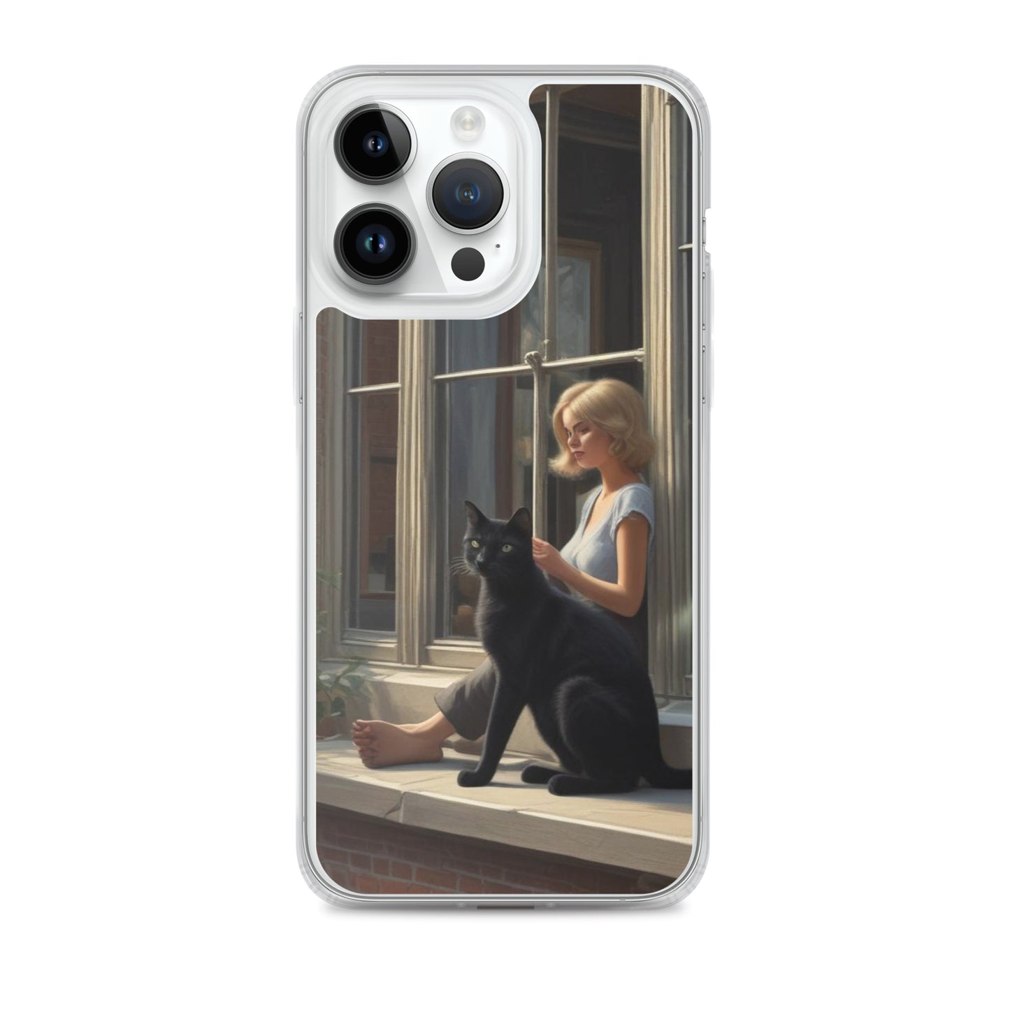 Black Cat Clear Case for iPhone®