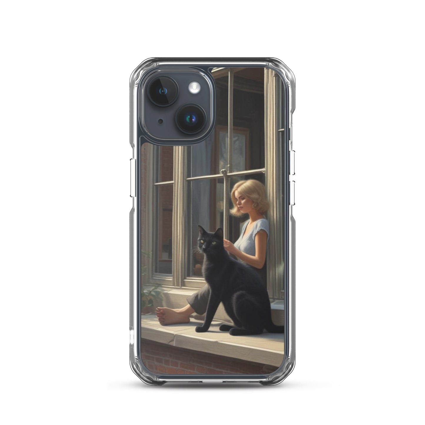 Black Cat Clear Case for iPhone®