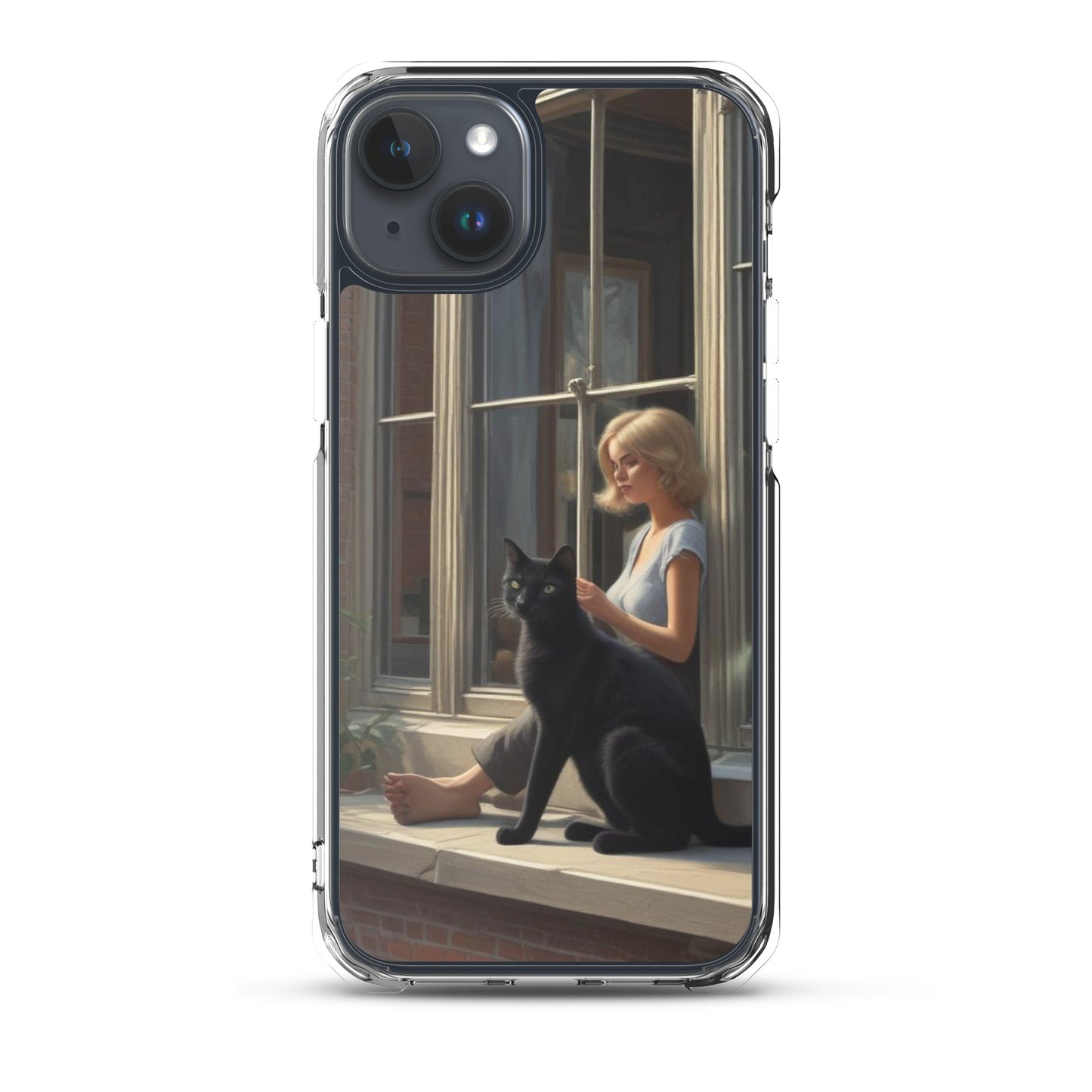 Black Cat Clear Case for iPhone®