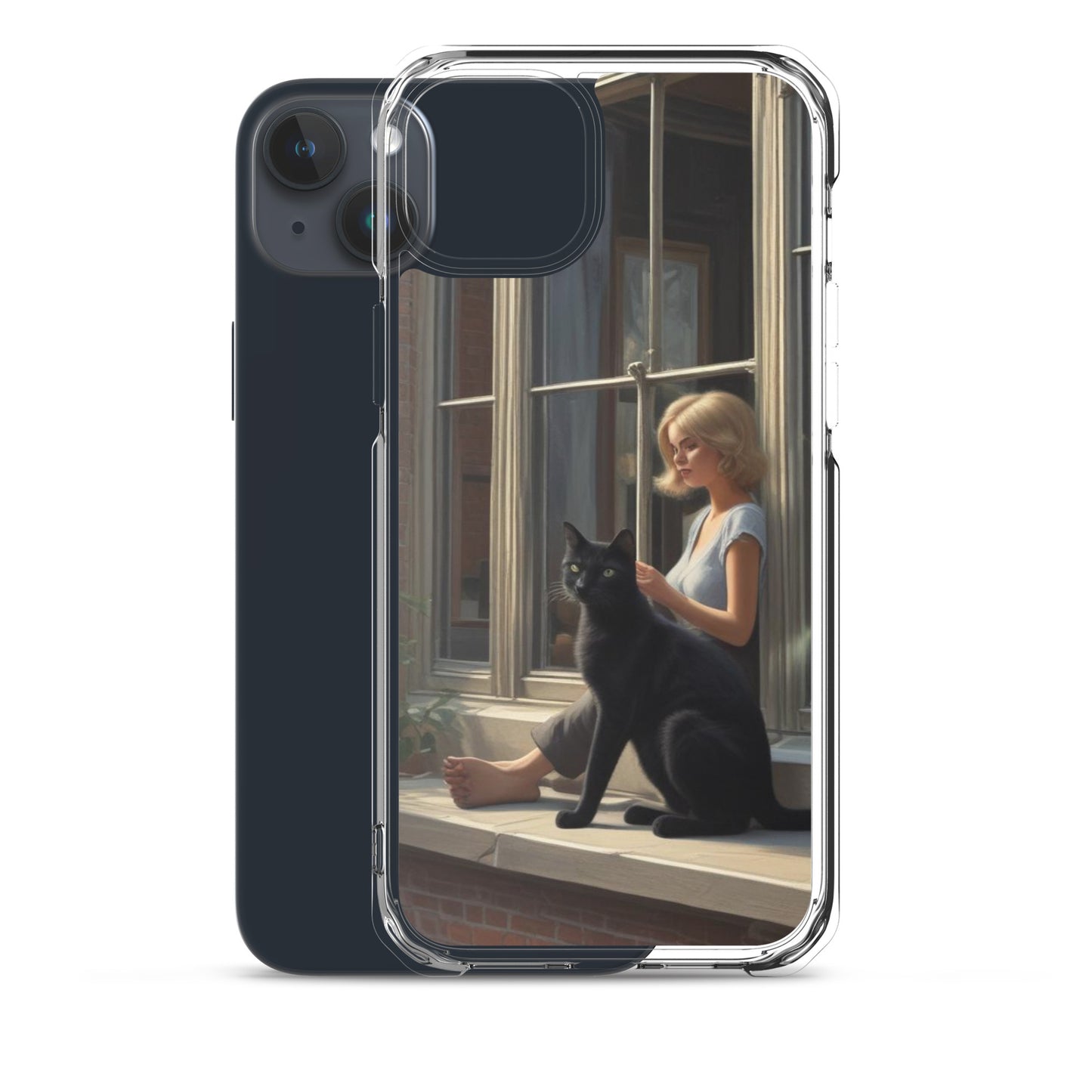 Black Cat Clear Case for iPhone®
