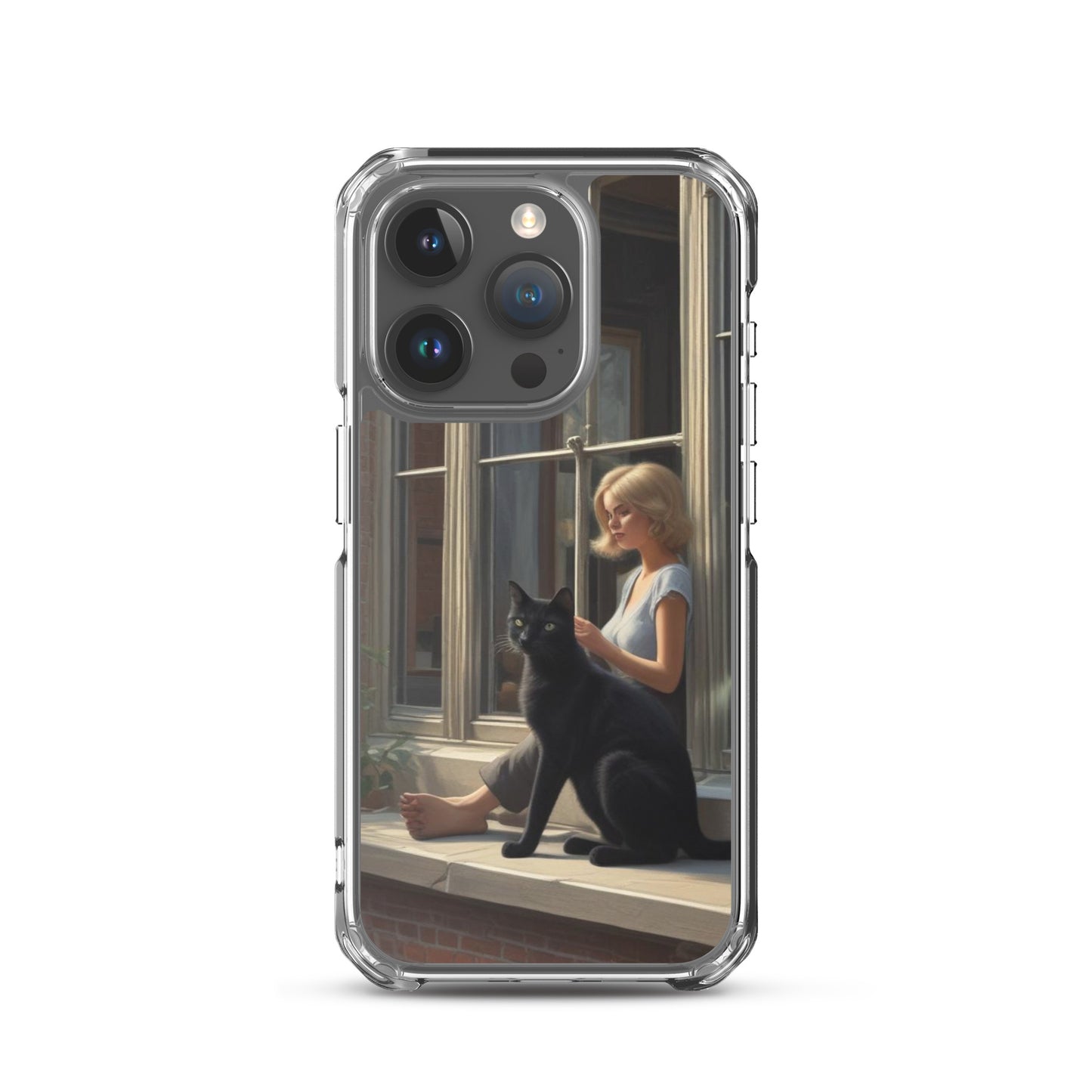 Black Cat Clear Case for iPhone®