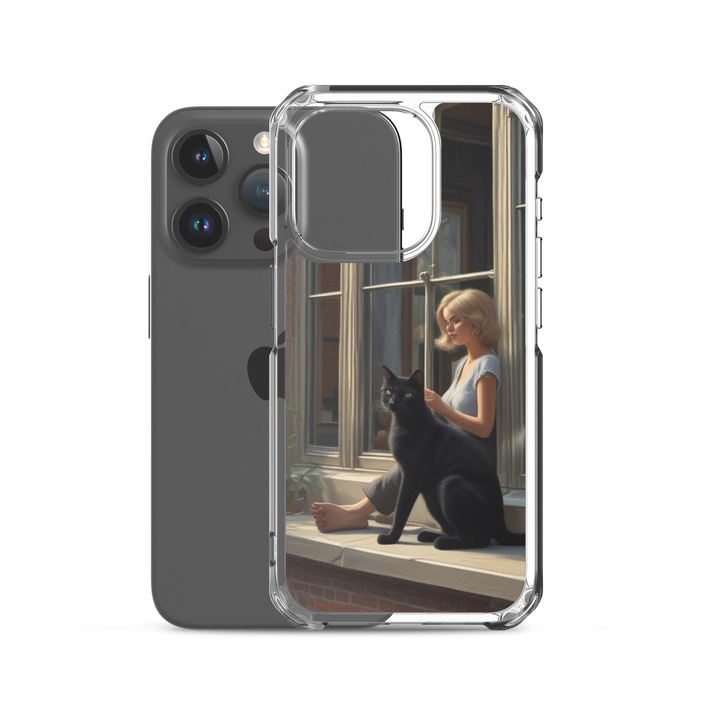 Black Cat Clear Case for iPhone®
