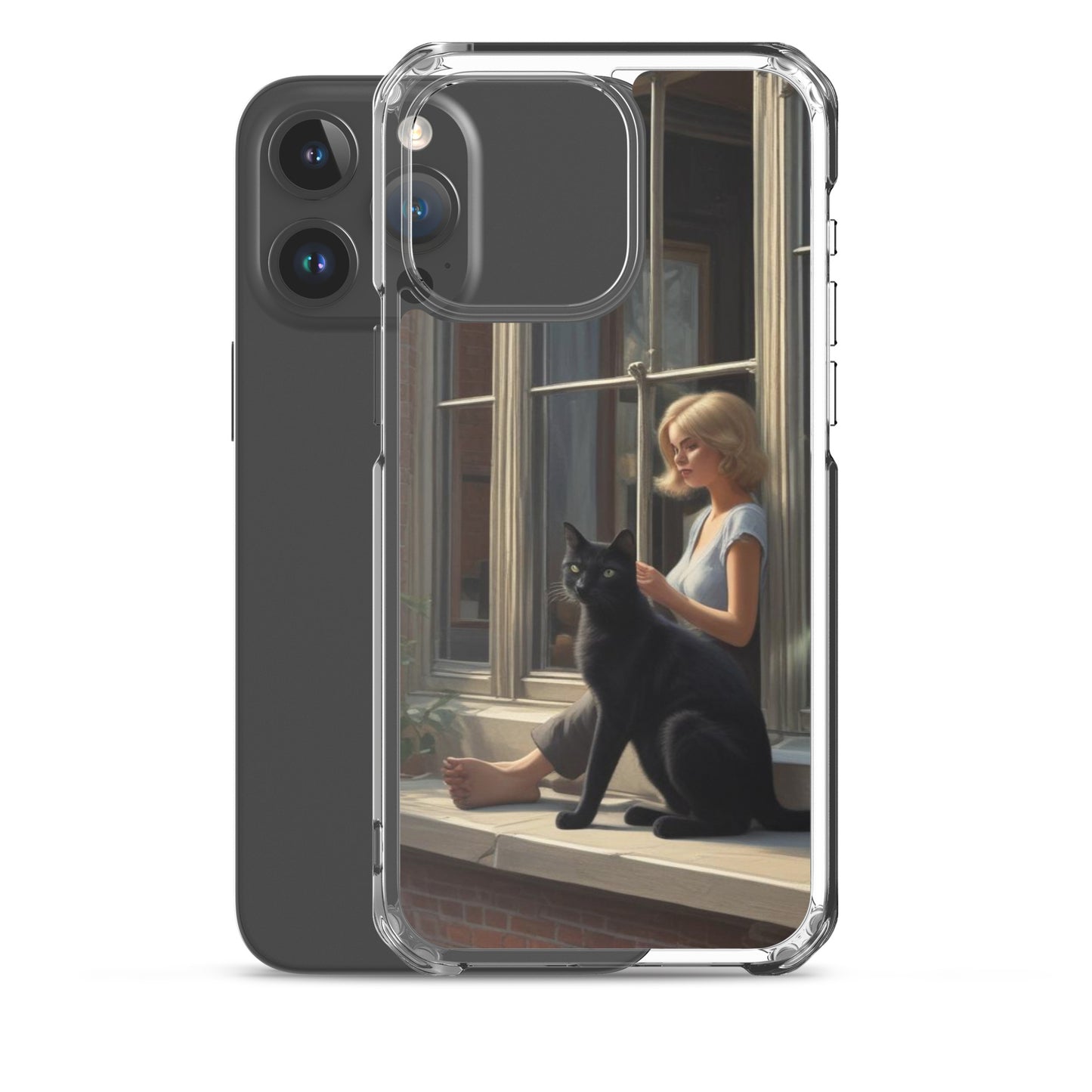 Black Cat Clear Case for iPhone®