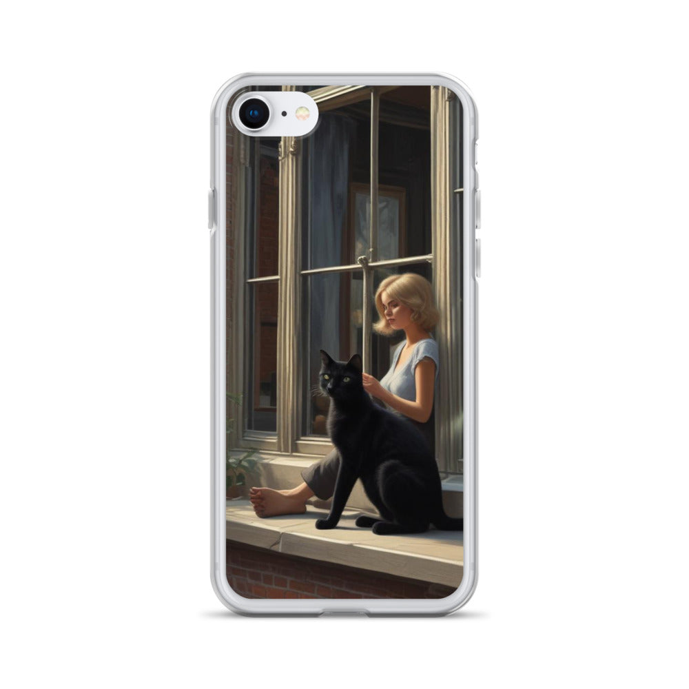 Black Cat Clear Case for iPhone®