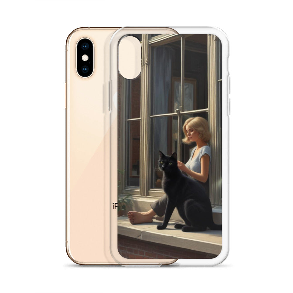 Black Cat Clear Case for iPhone®