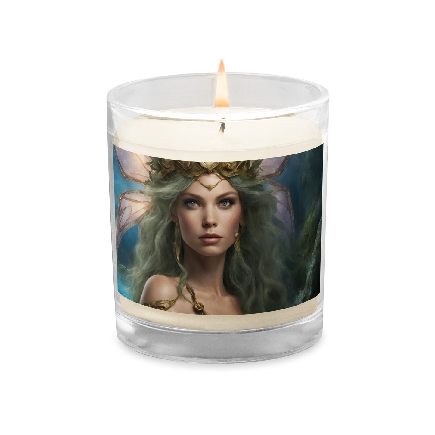 Atlantian Fairy Glass jar soy wax candle