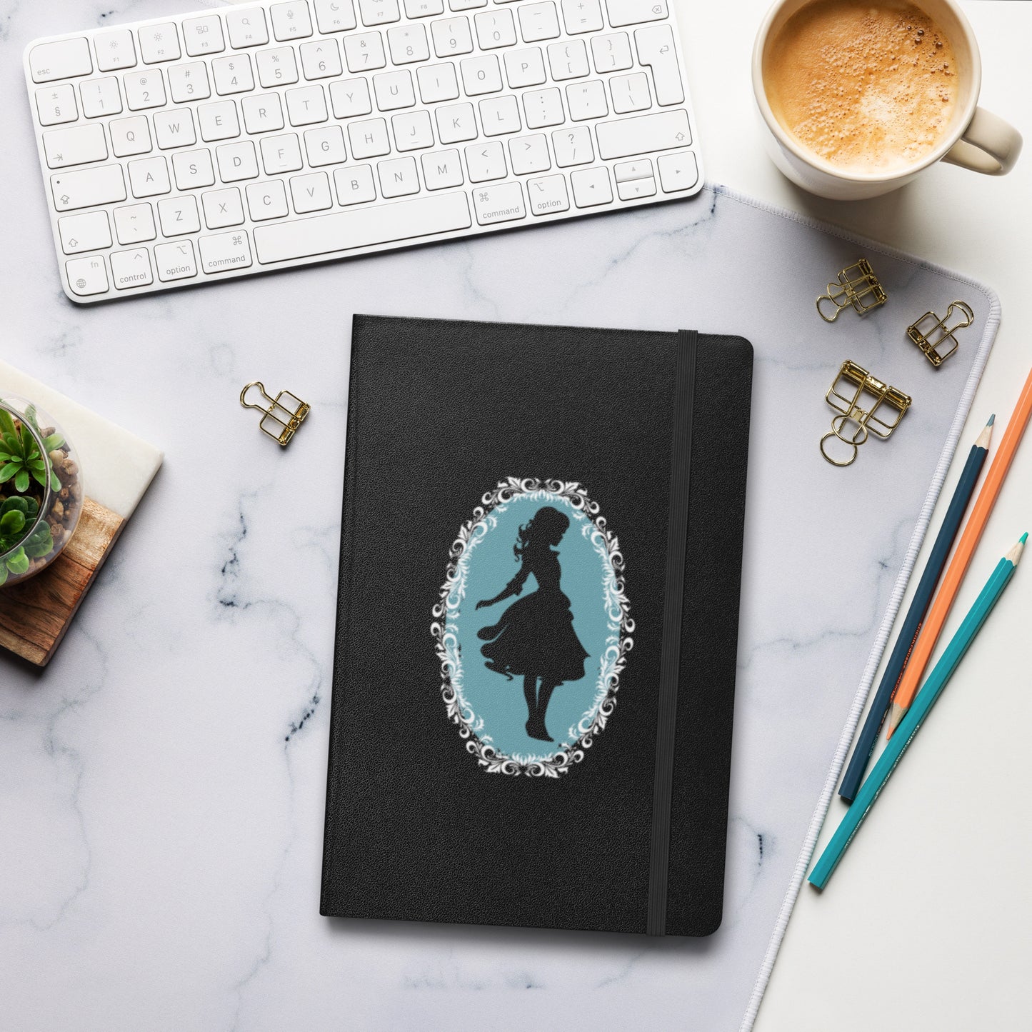 Cameo styled Hardcover bound notebook