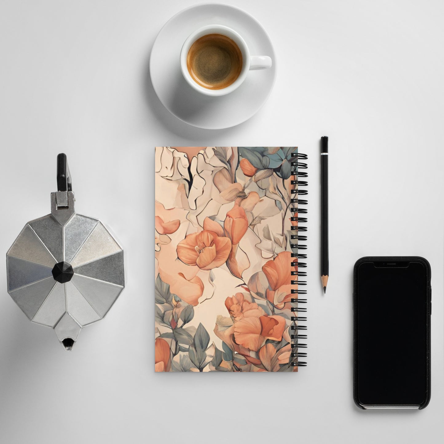 Ditzy flowers Spiral notebook