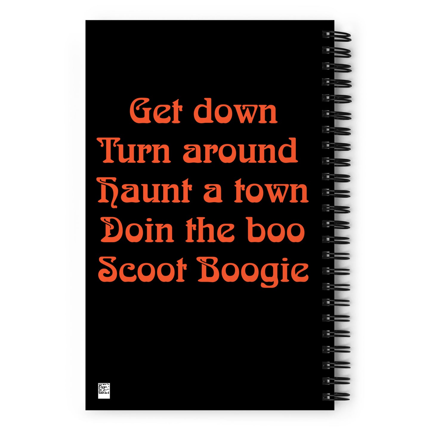 Cute ghost scoot boogie Spiral notebook