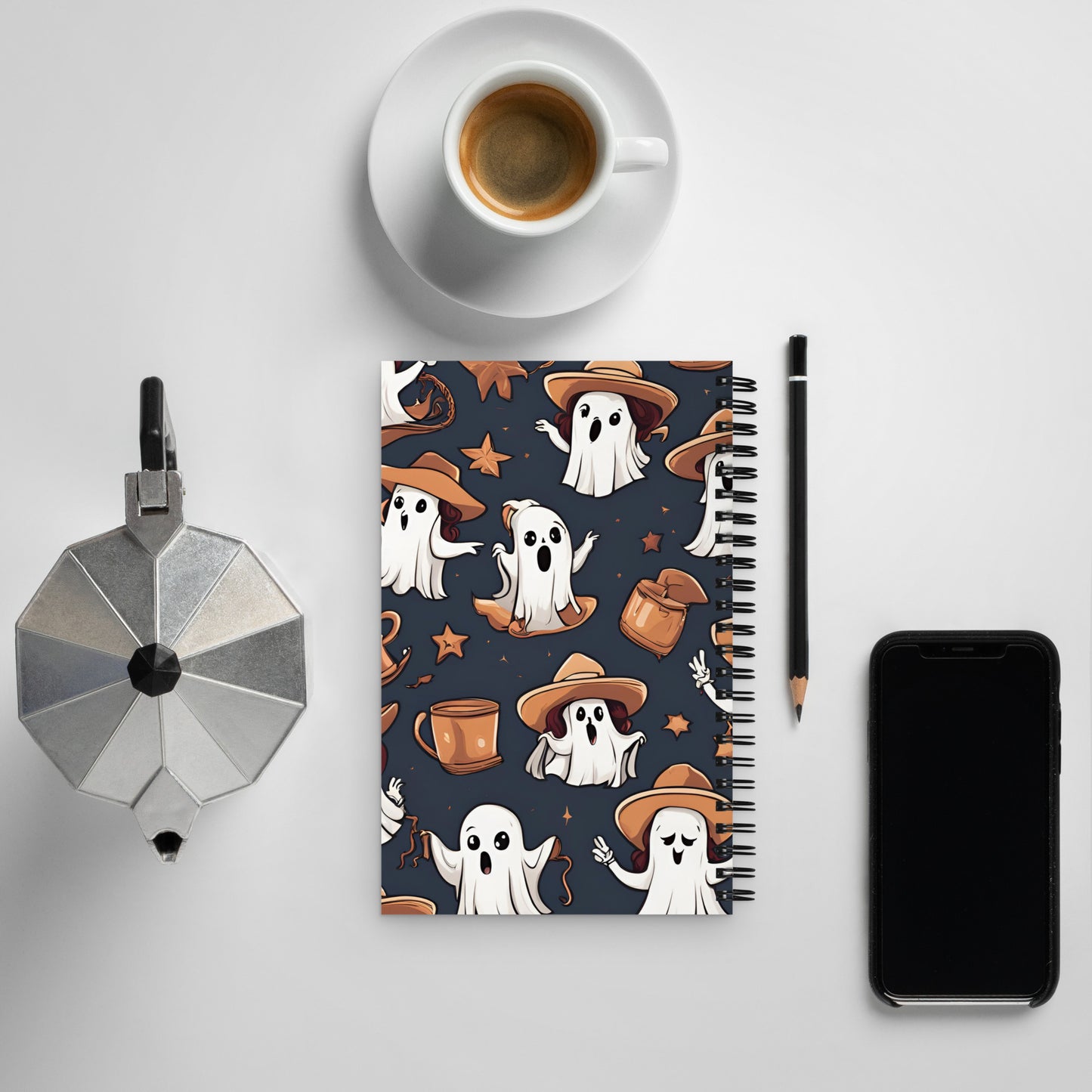 Cute Ghosts Spiral notebook