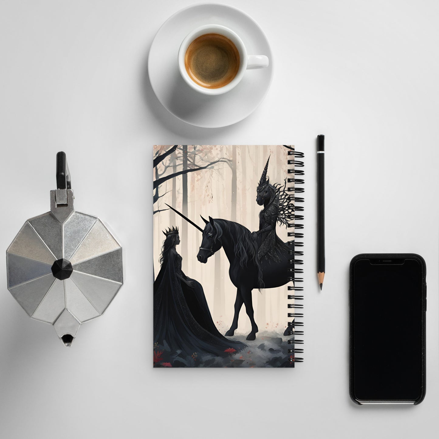 Dark Forest Spiral notebook