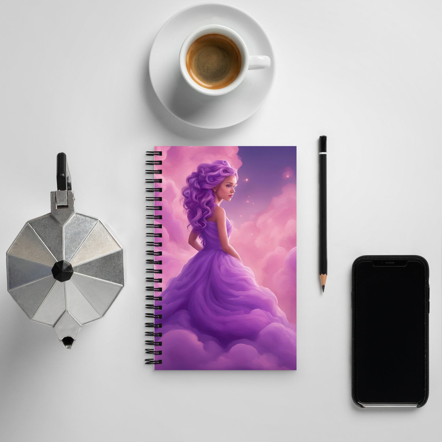Cloud Princess Spiral notebook