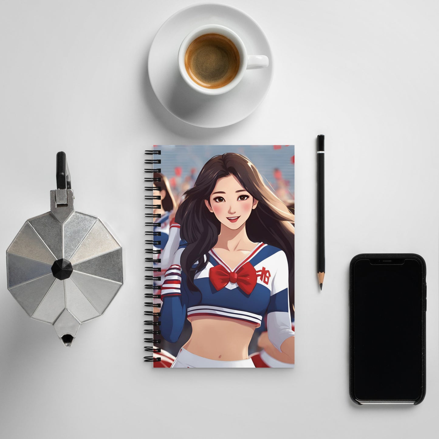 Cheerleading Spiral notebook