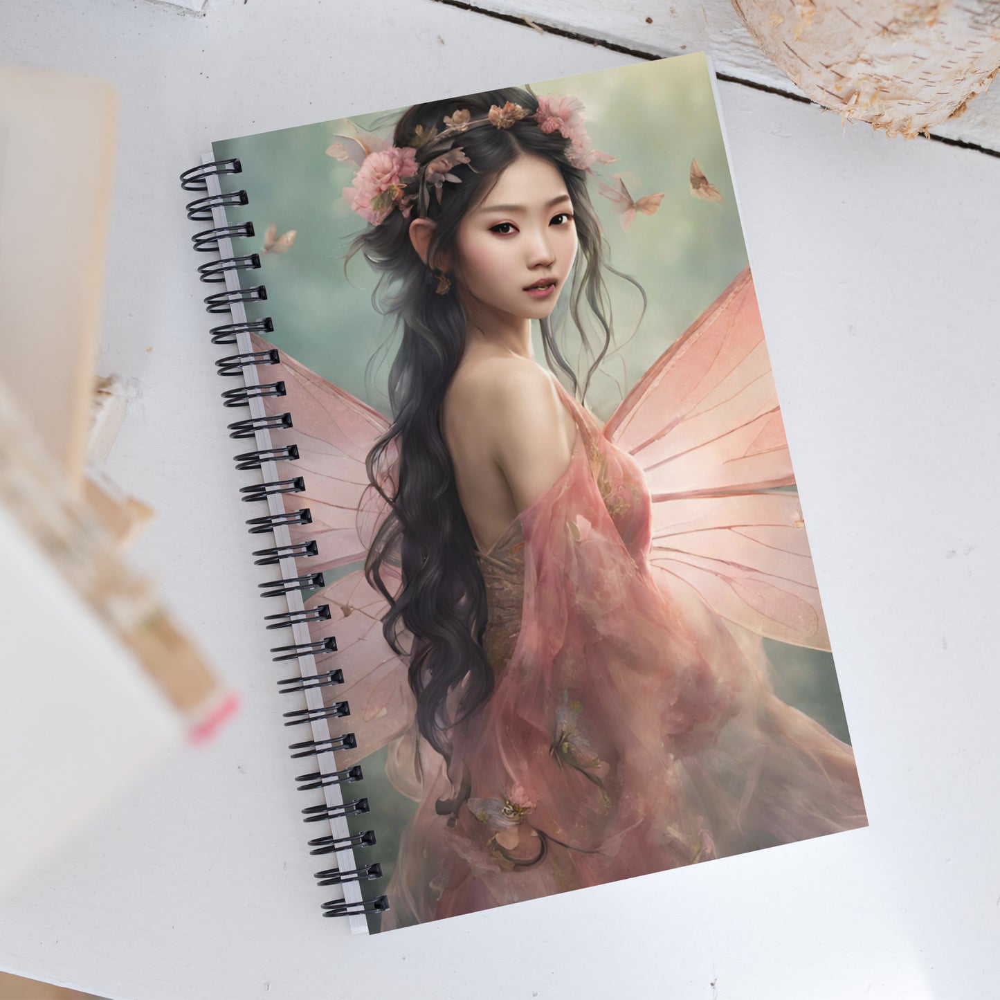 Beautiful Fairy Spiral notebook