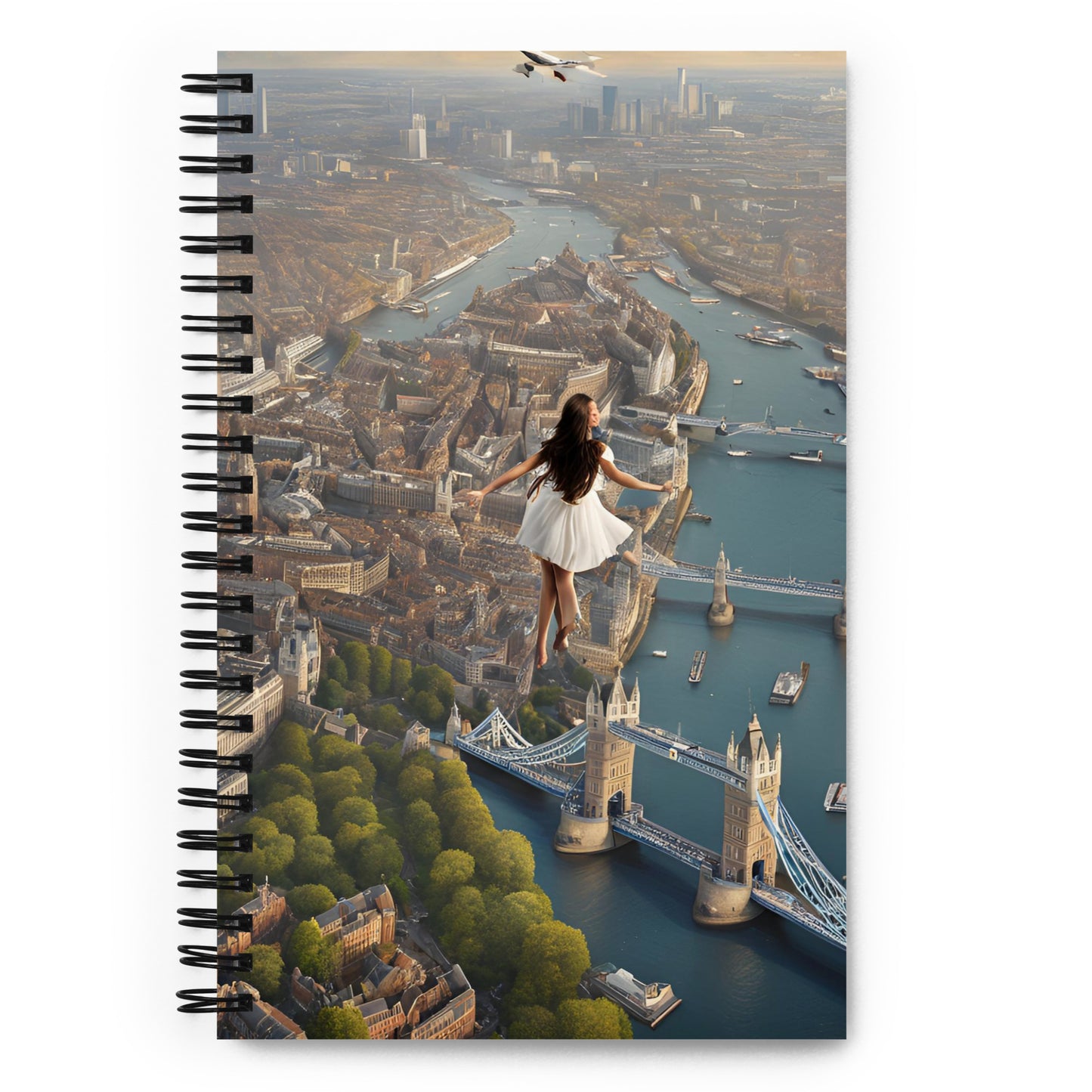Lucid Dream sky Dancer Spiral notebook