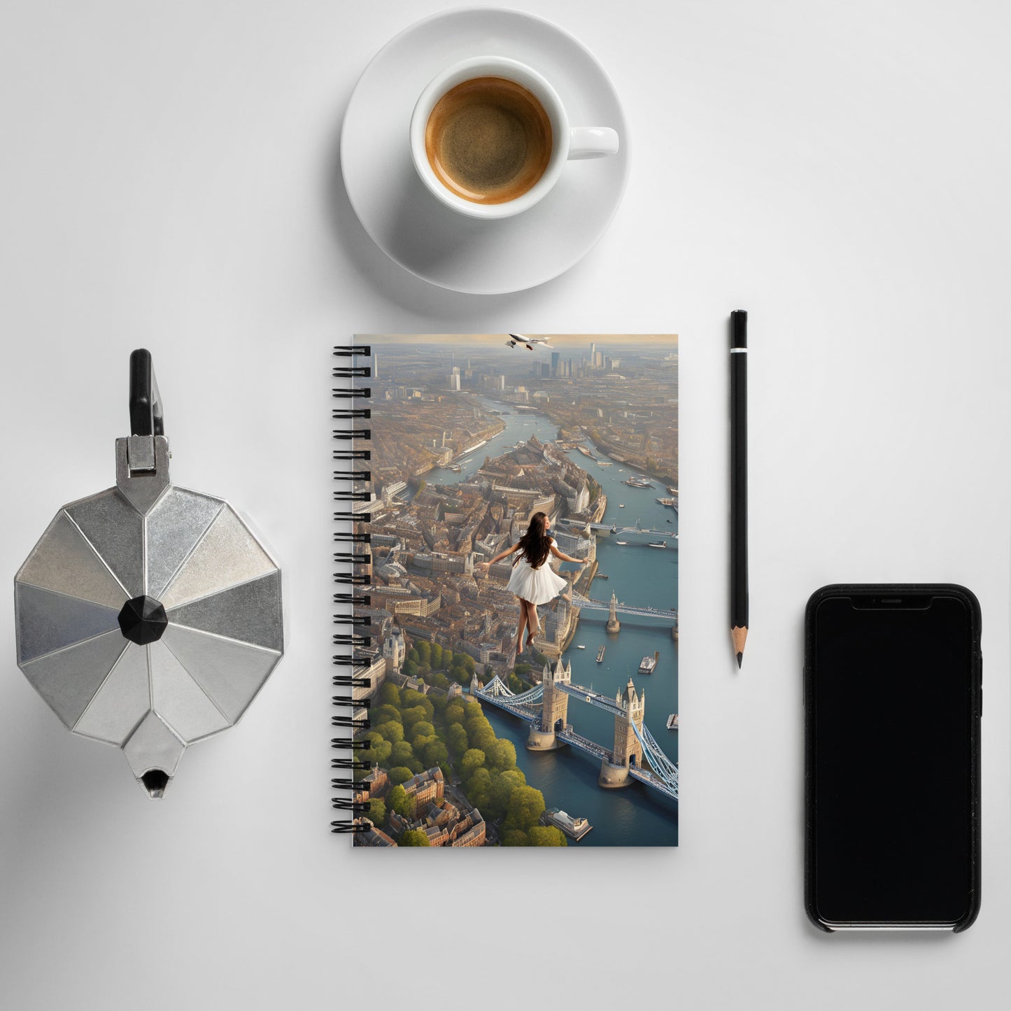 Lucid Dream sky Dancer Spiral notebook