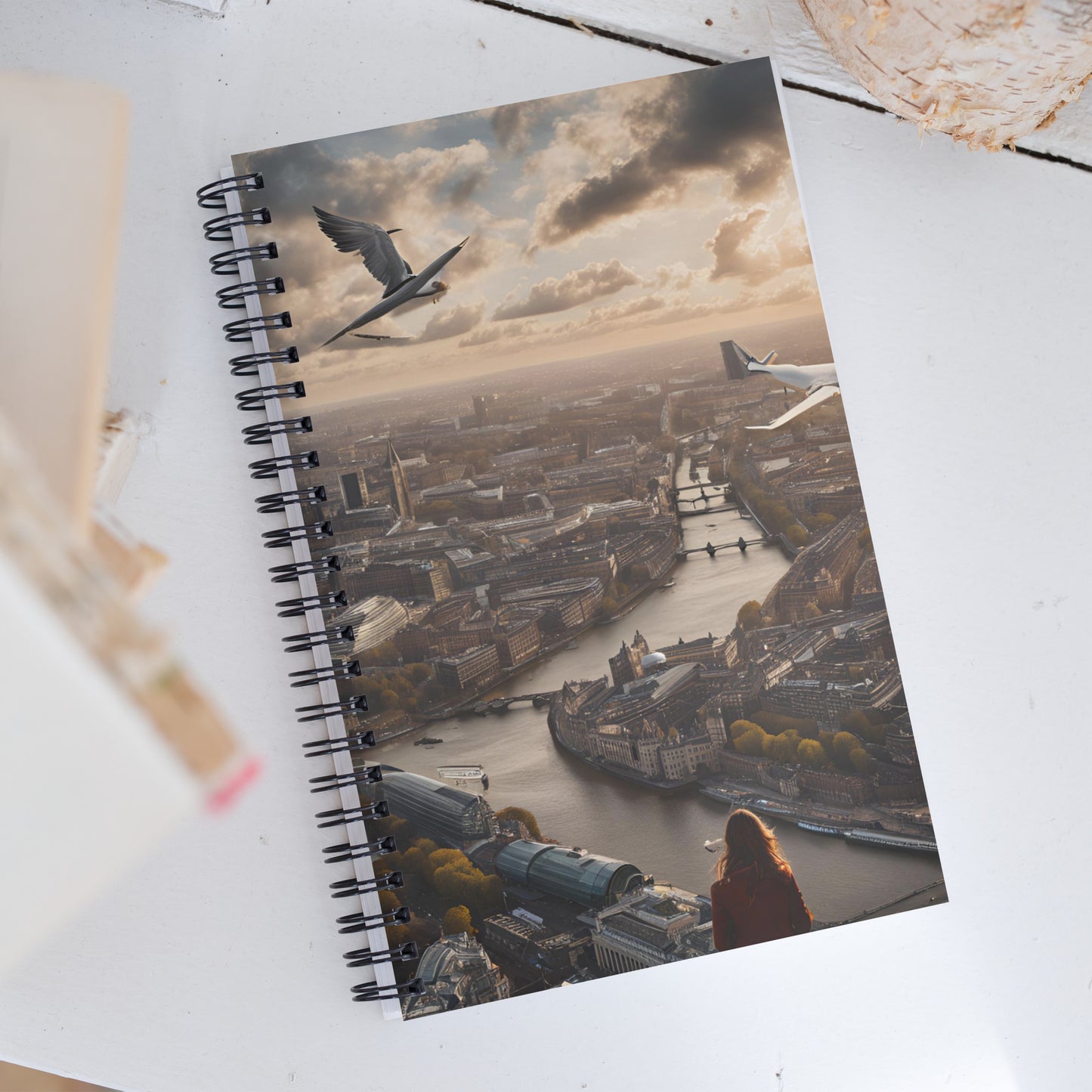 A strange New Land Spiral notebook