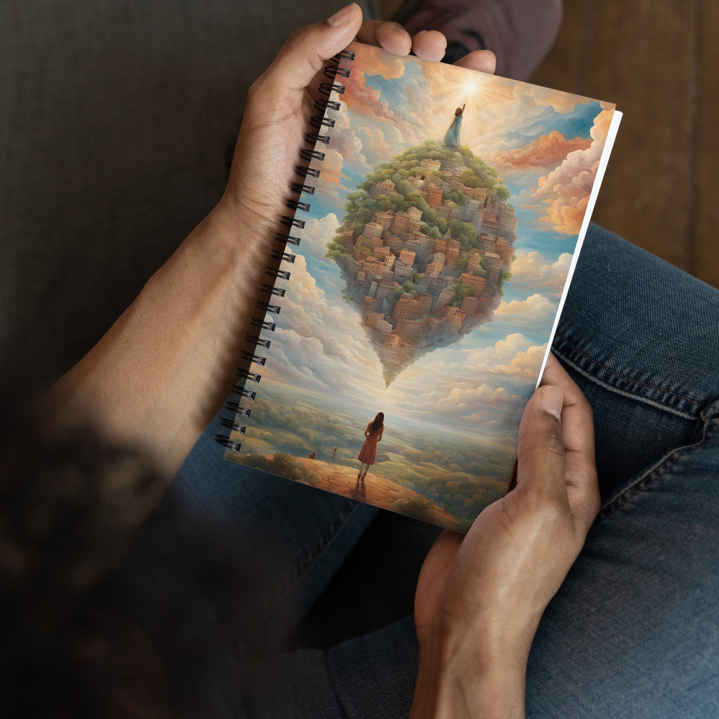 Head in the clouds Spiral notebook