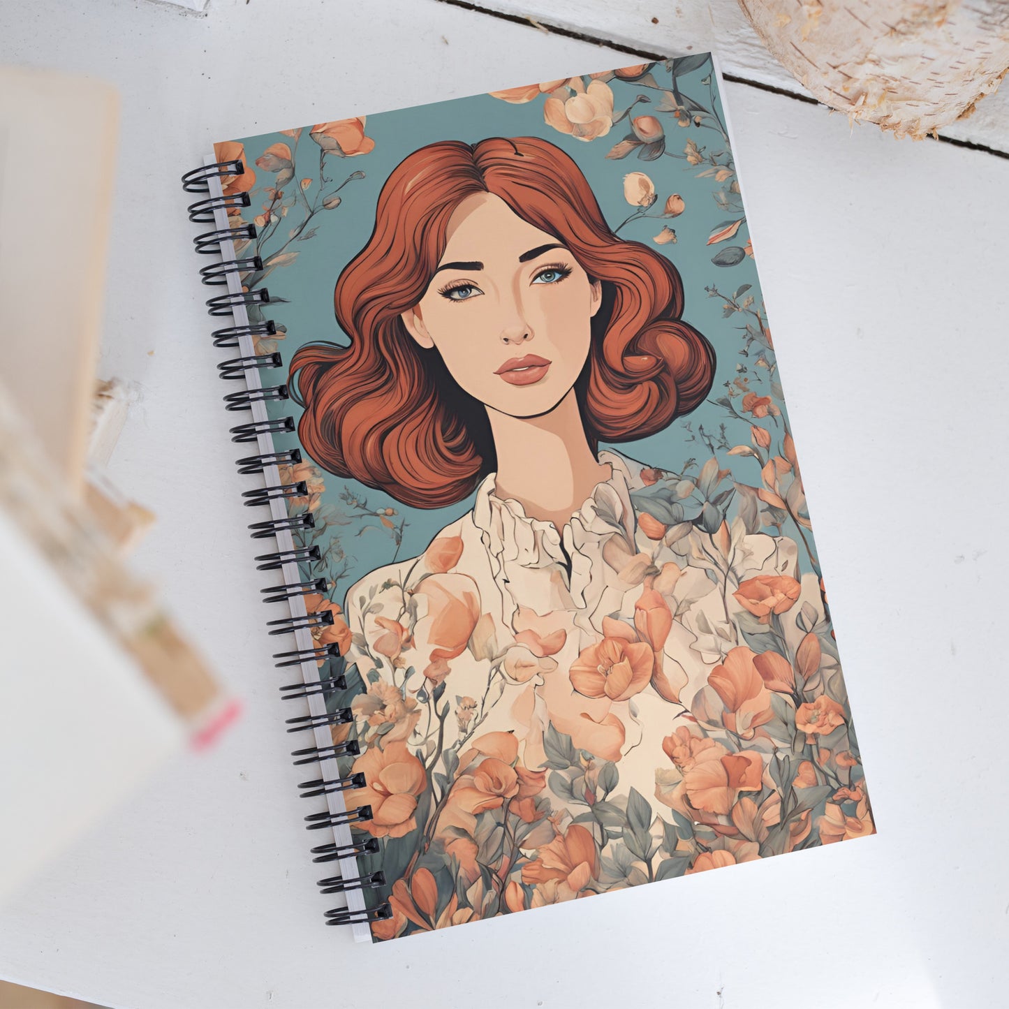 Ditzy flowers Spiral notebook