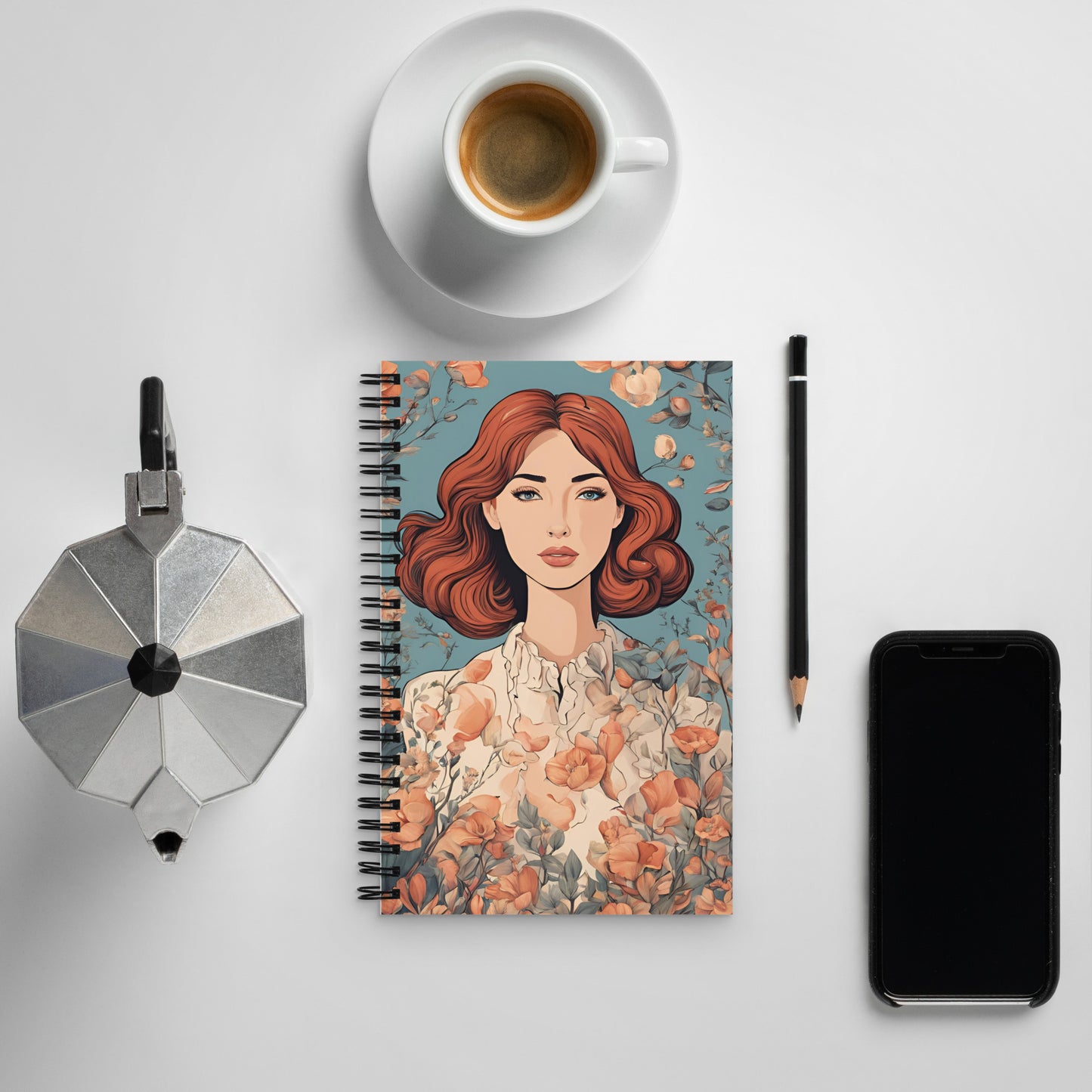 Ditzy flowers Spiral notebook