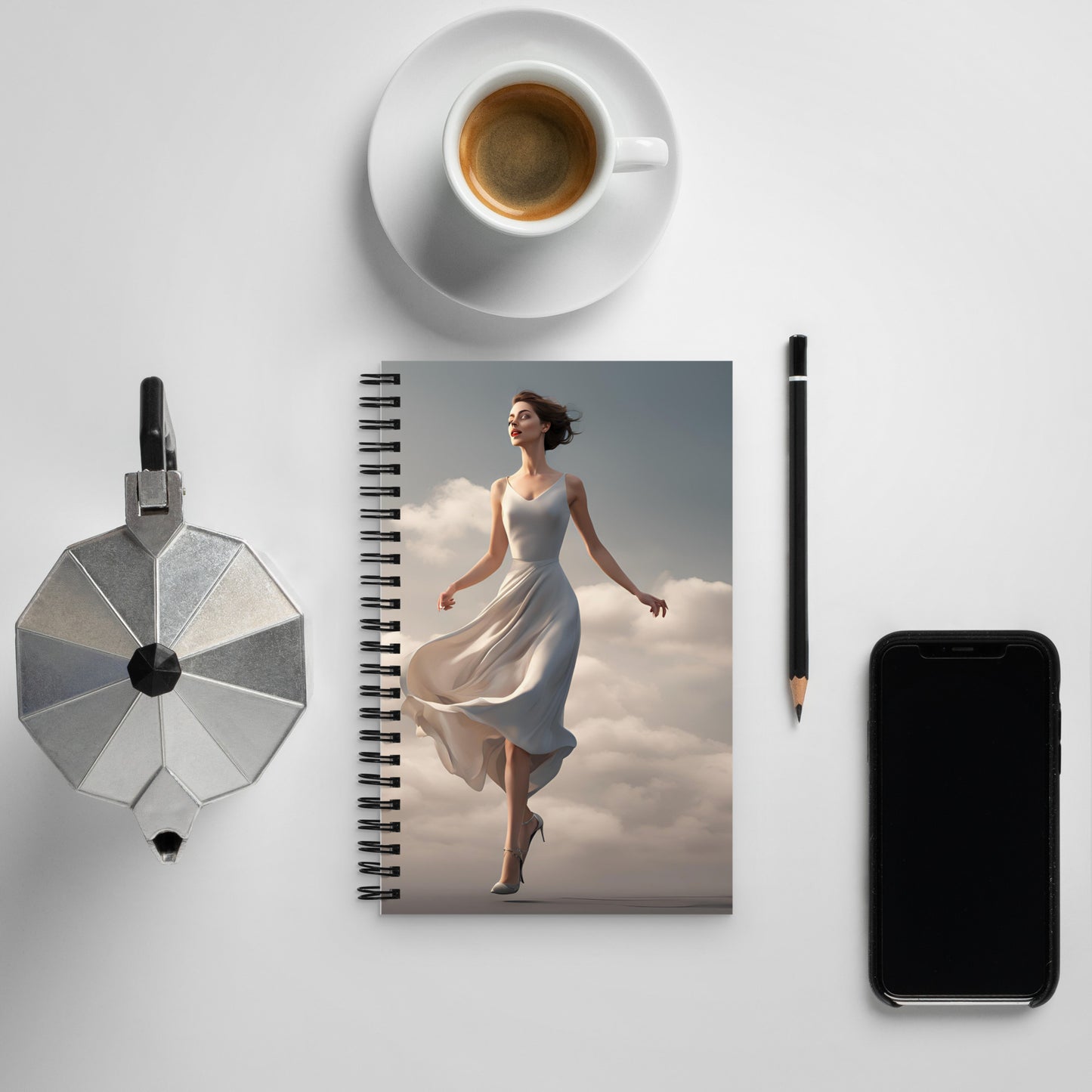 Above it All Spiral notebook