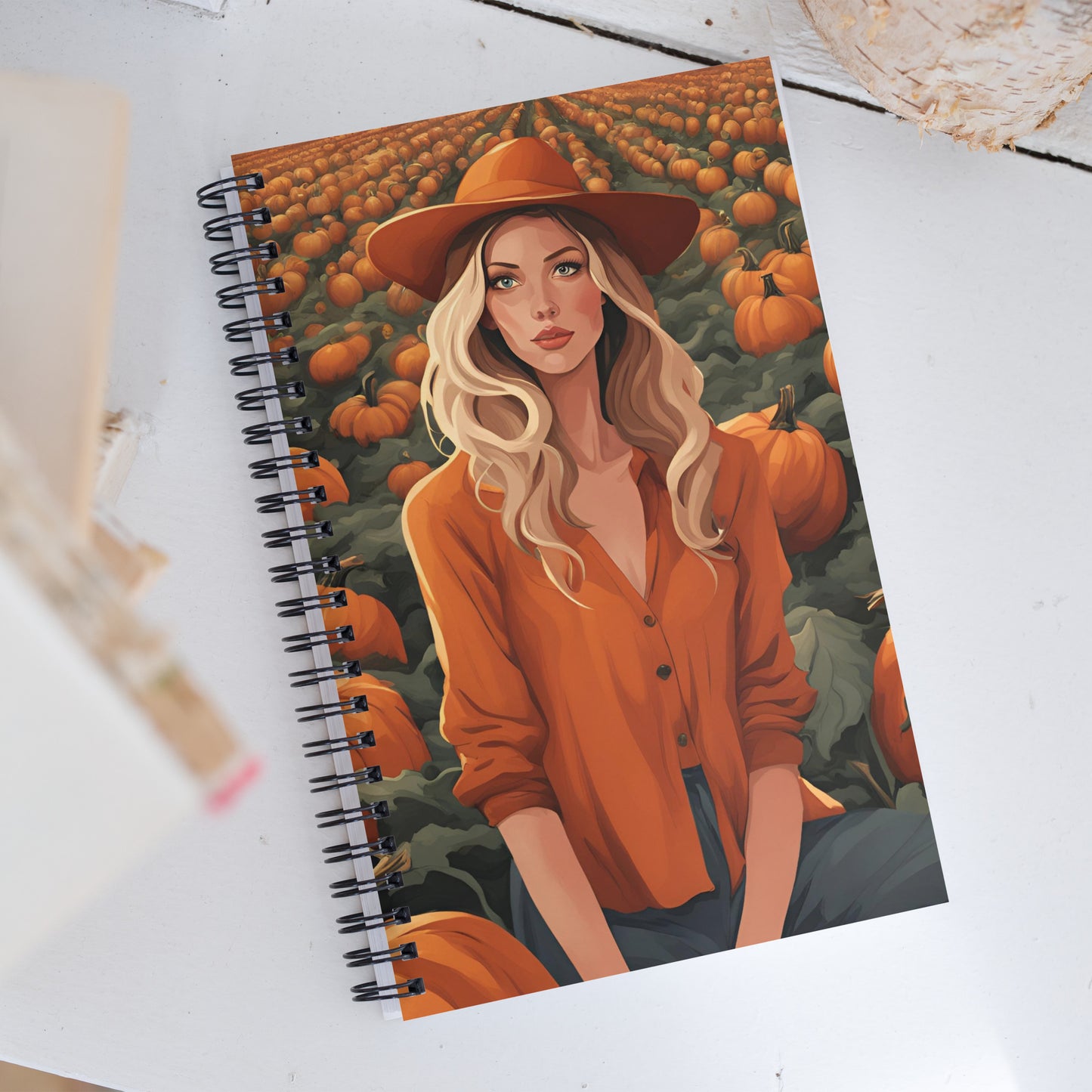 Pumpkin Patch Princess 1 Spiral notebook
