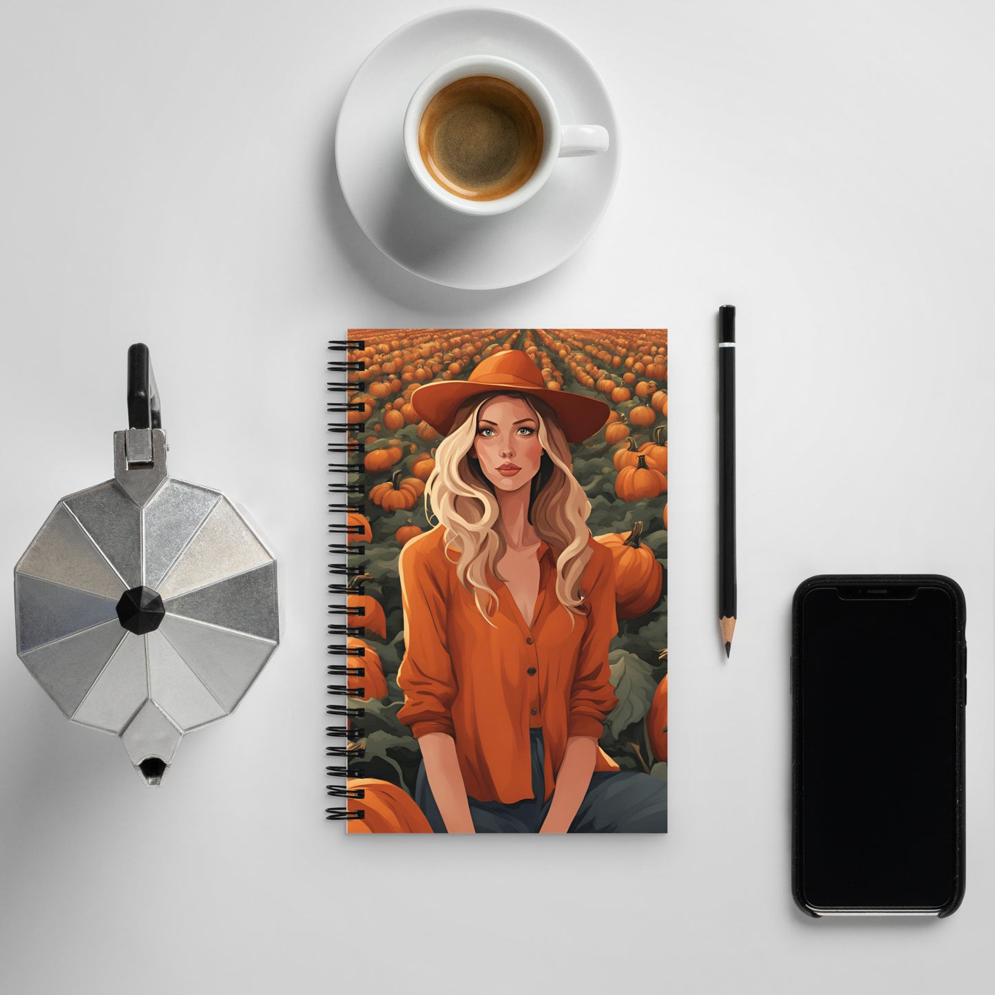 Pumpkin Patch Princess 1 Spiral notebook