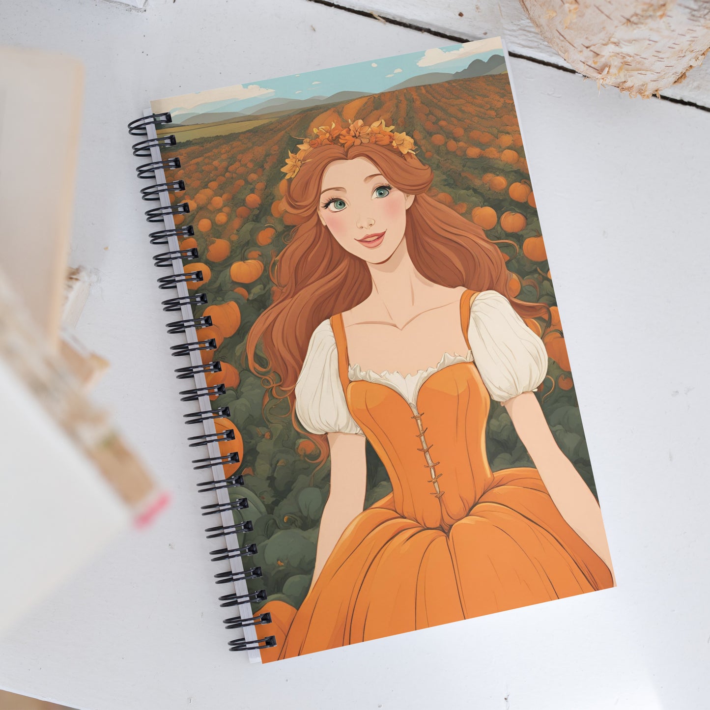Pumpkin Patch Princess 2 Spiral notebook