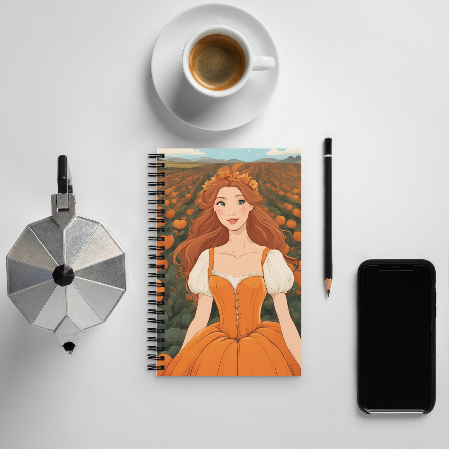 Pumpkin Patch Princess 2 Spiral notebook
