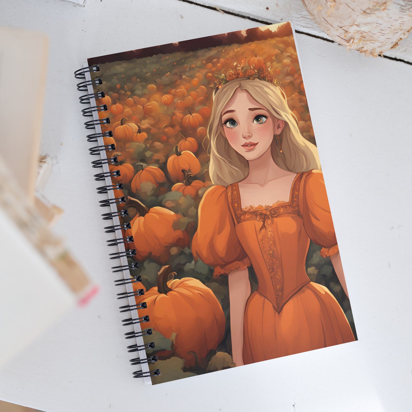 Pumpkin Patch Princess 3 Spiral notebook