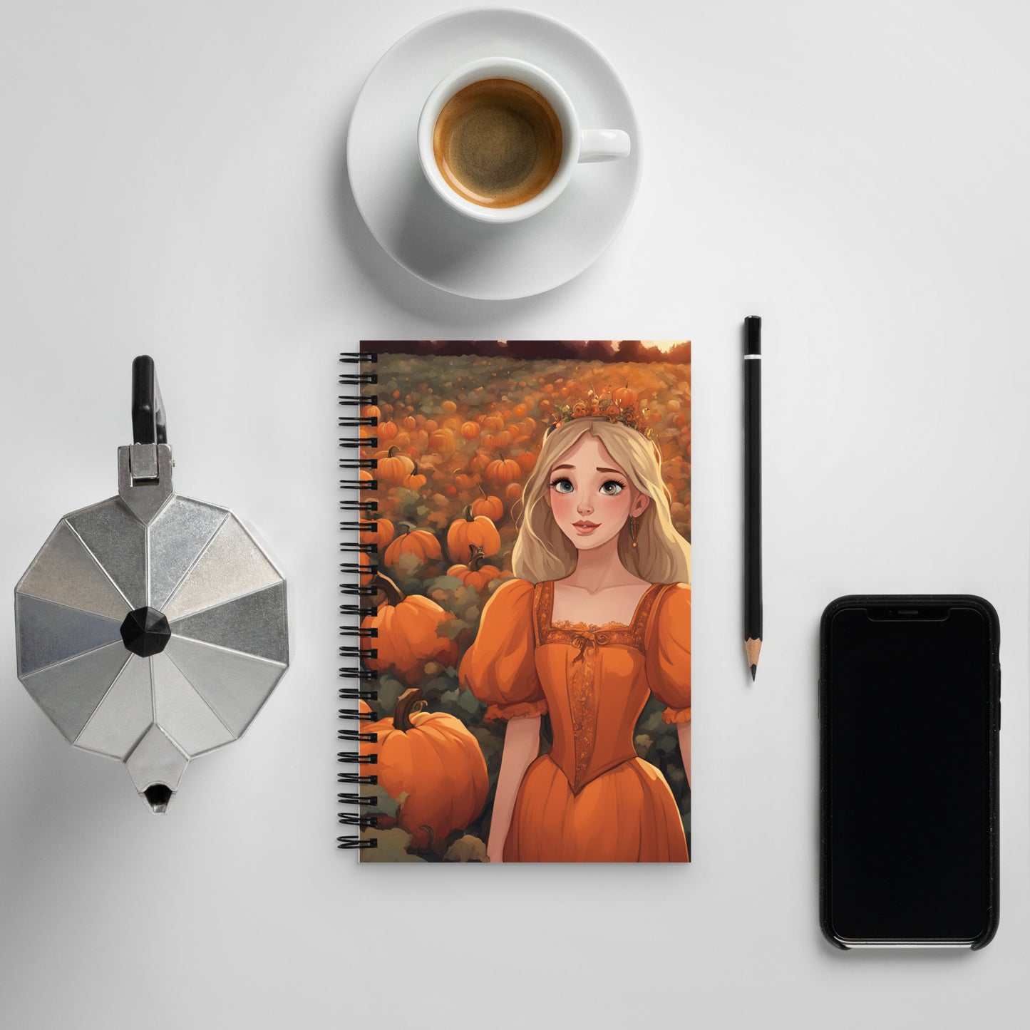 Pumpkin Patch Princess 3 Spiral notebook