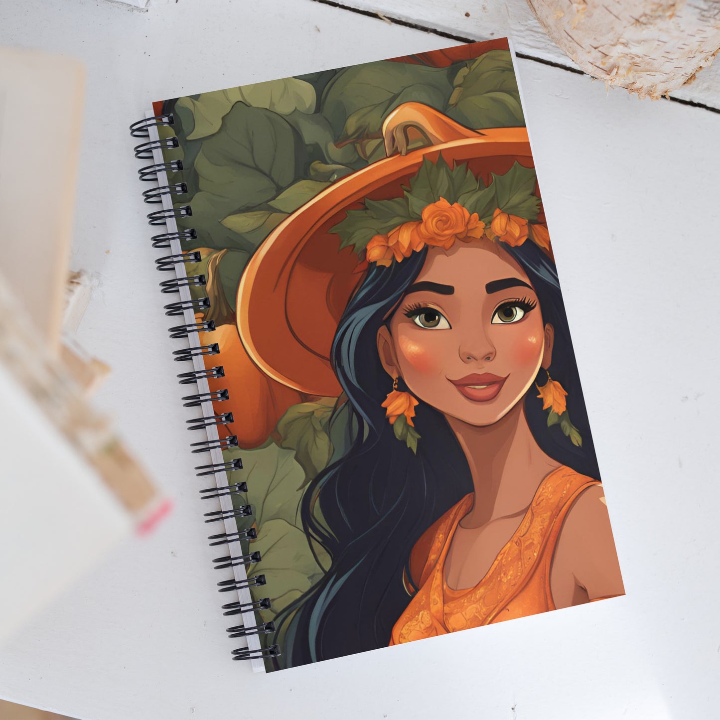 Pumpkin Patch Princess 4 Spiral notebook