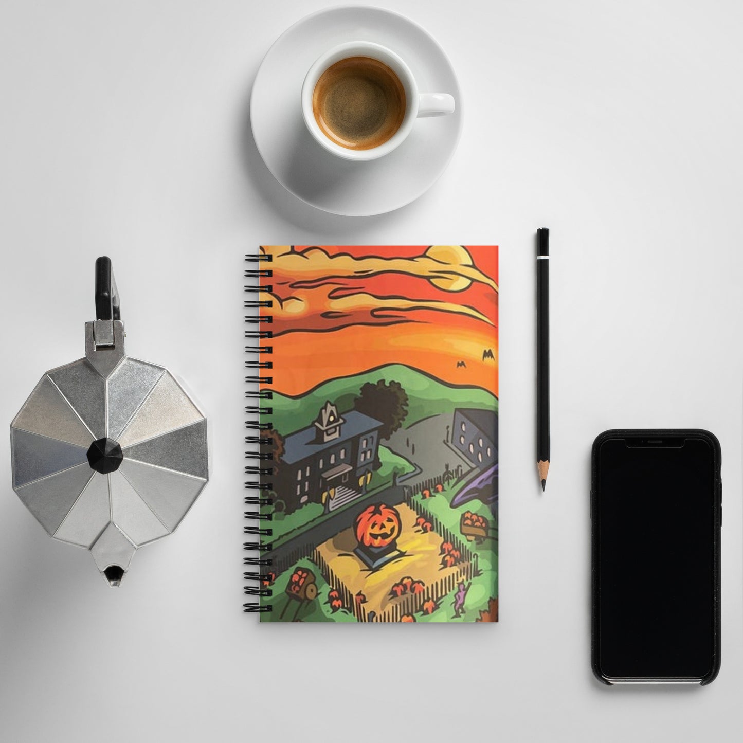 Halloween Spiral notebook