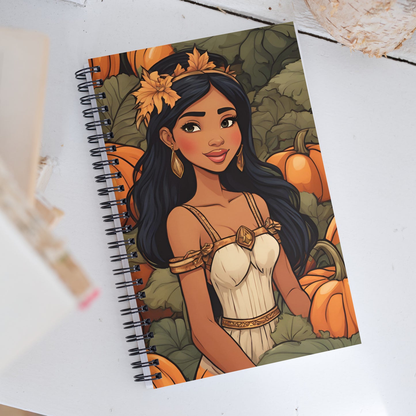 Pumpkin Patch Princess 5 Spiral notebook